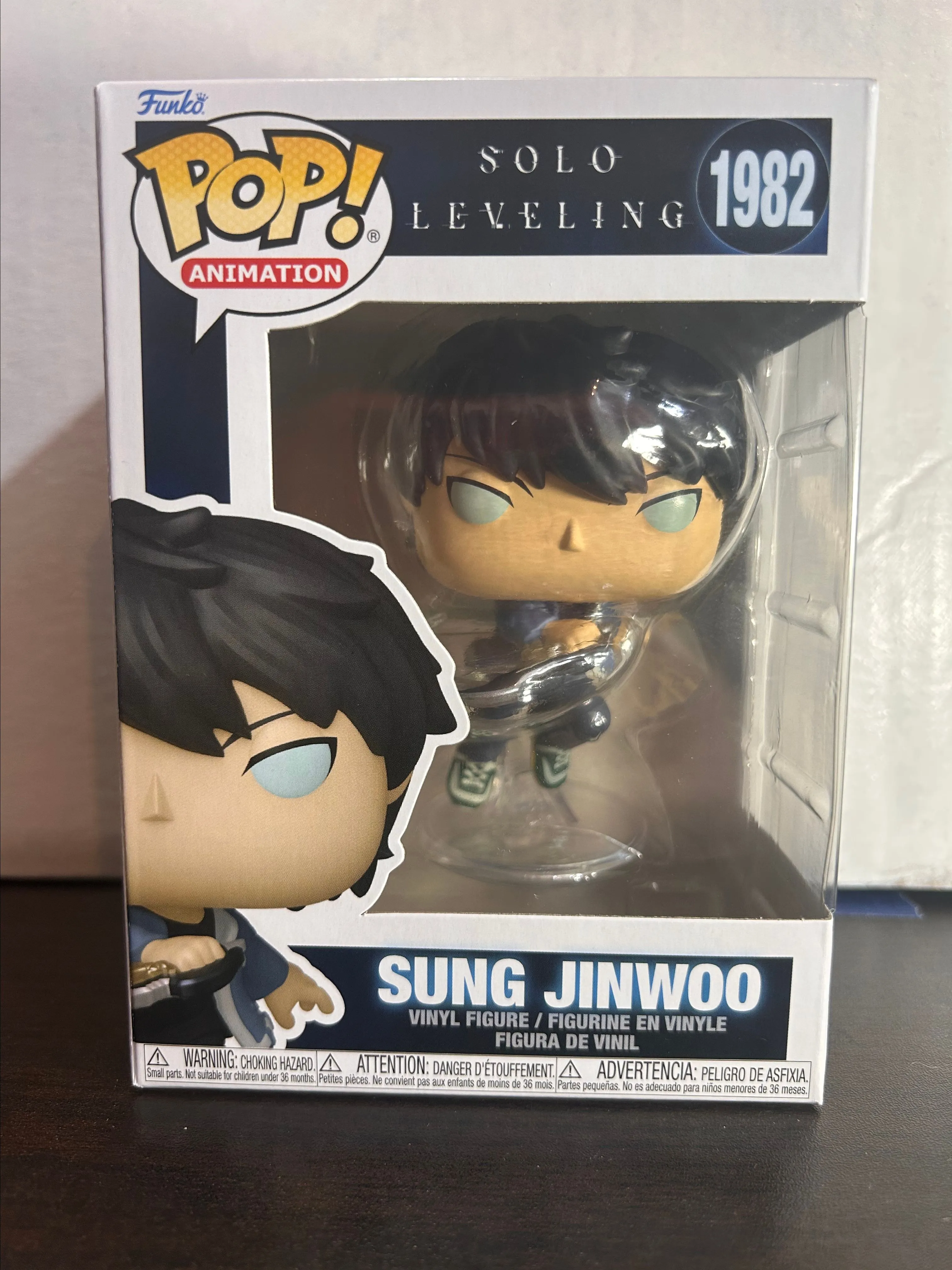 Product image for Sung Jinwoo Solo Leveling Animation Funko Pop 1982 with Protector