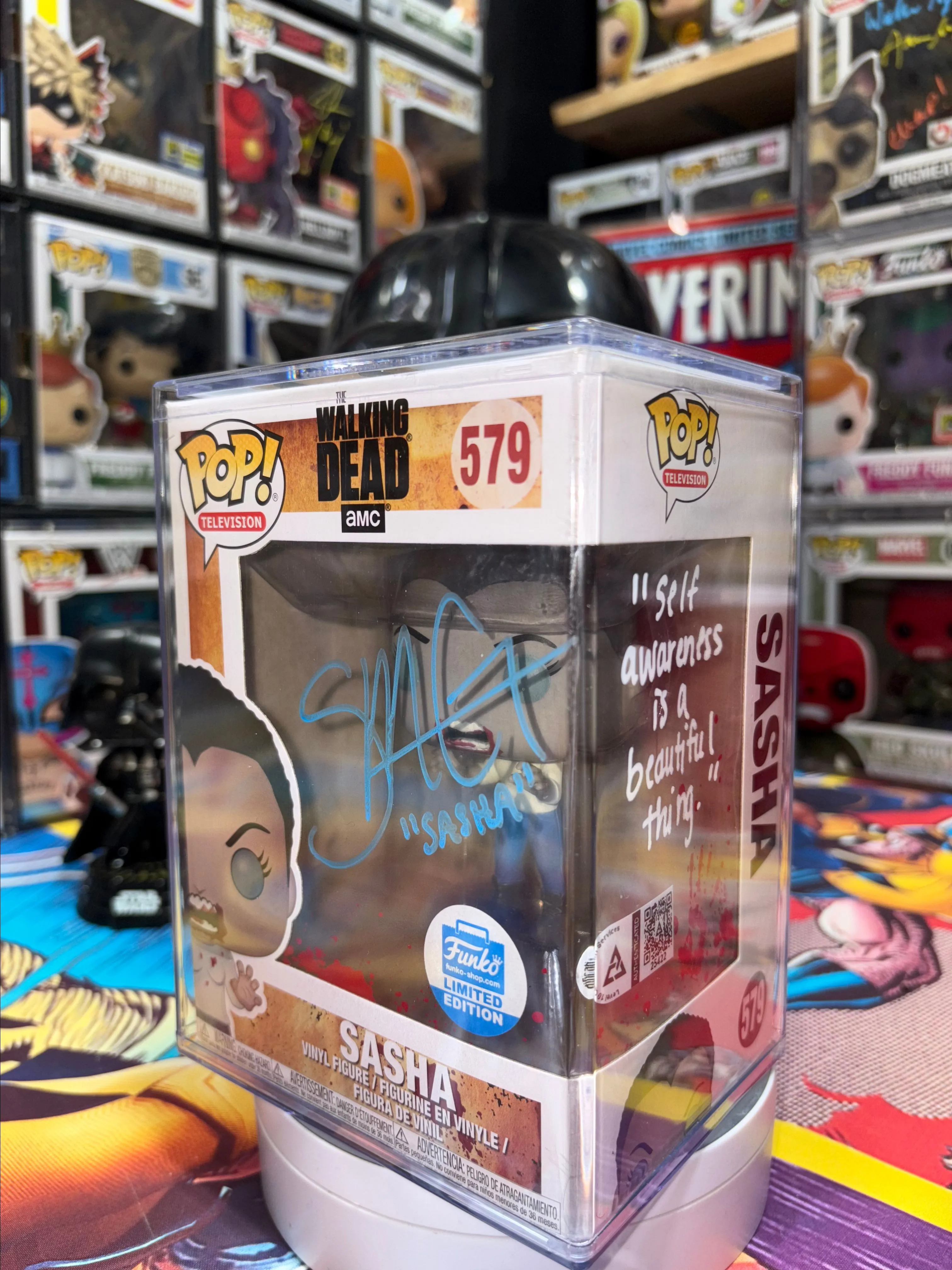 Product image for Sasha 579 signed Funko Pop