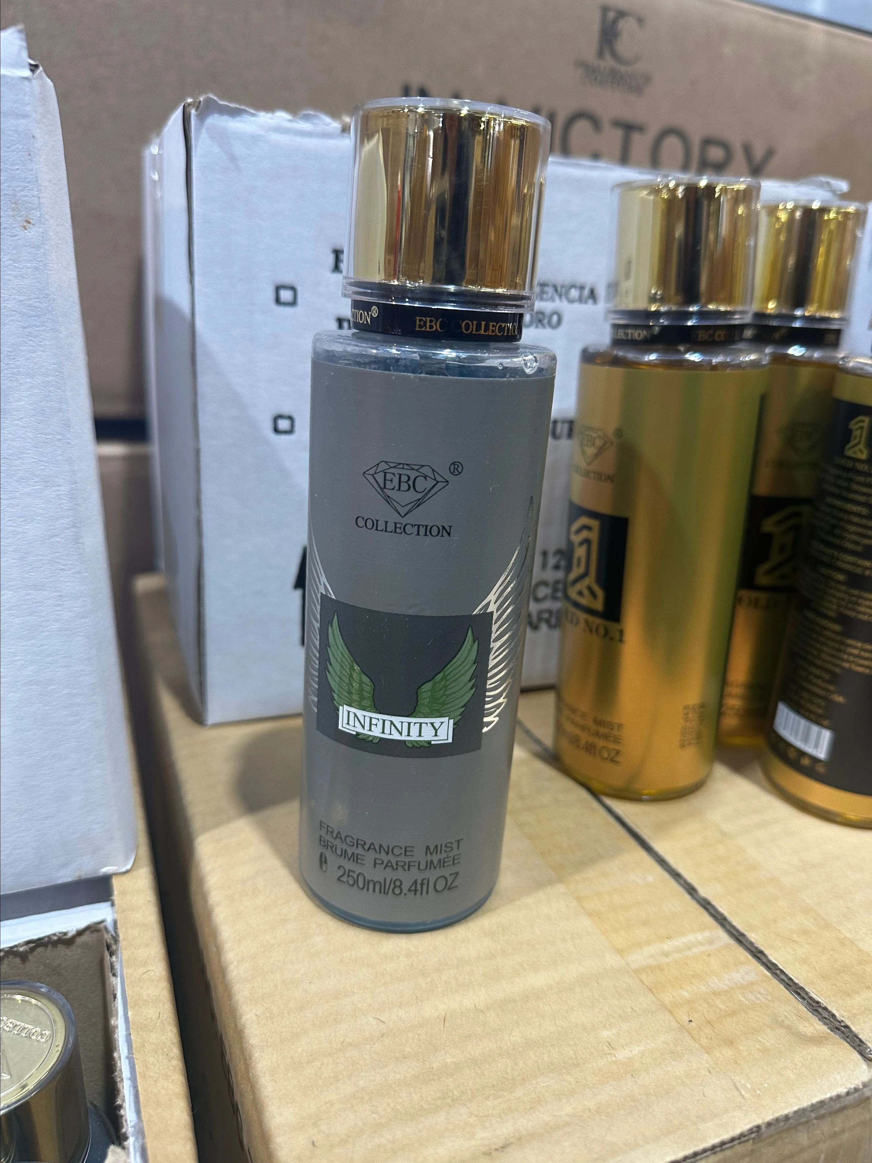 Product image for 250ml/8.4fl oz bottle of EBC Collection Infinity Fragrance Mist. Smells great