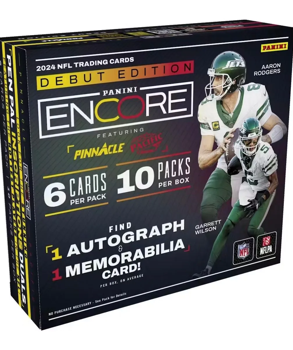 Product image for 2024 Encore Football Hobby Pack  Auto Not Live - 1 Pack