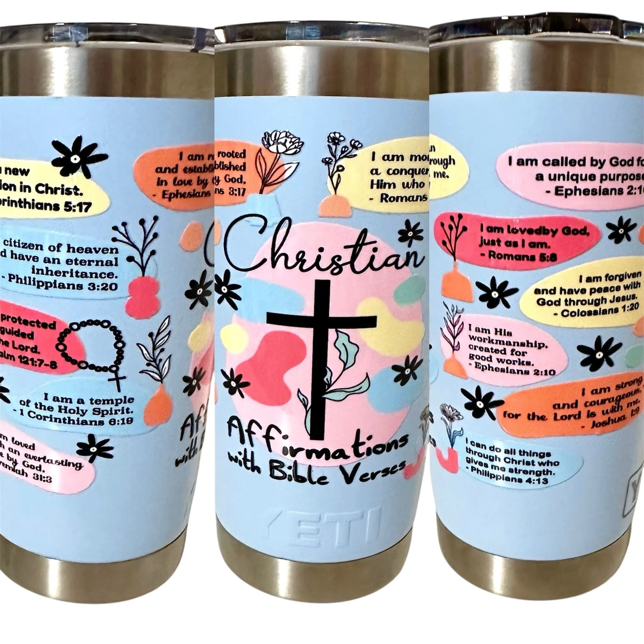 Product image for New Custom Yeti 20oz Rambler Tumbler - Biblical