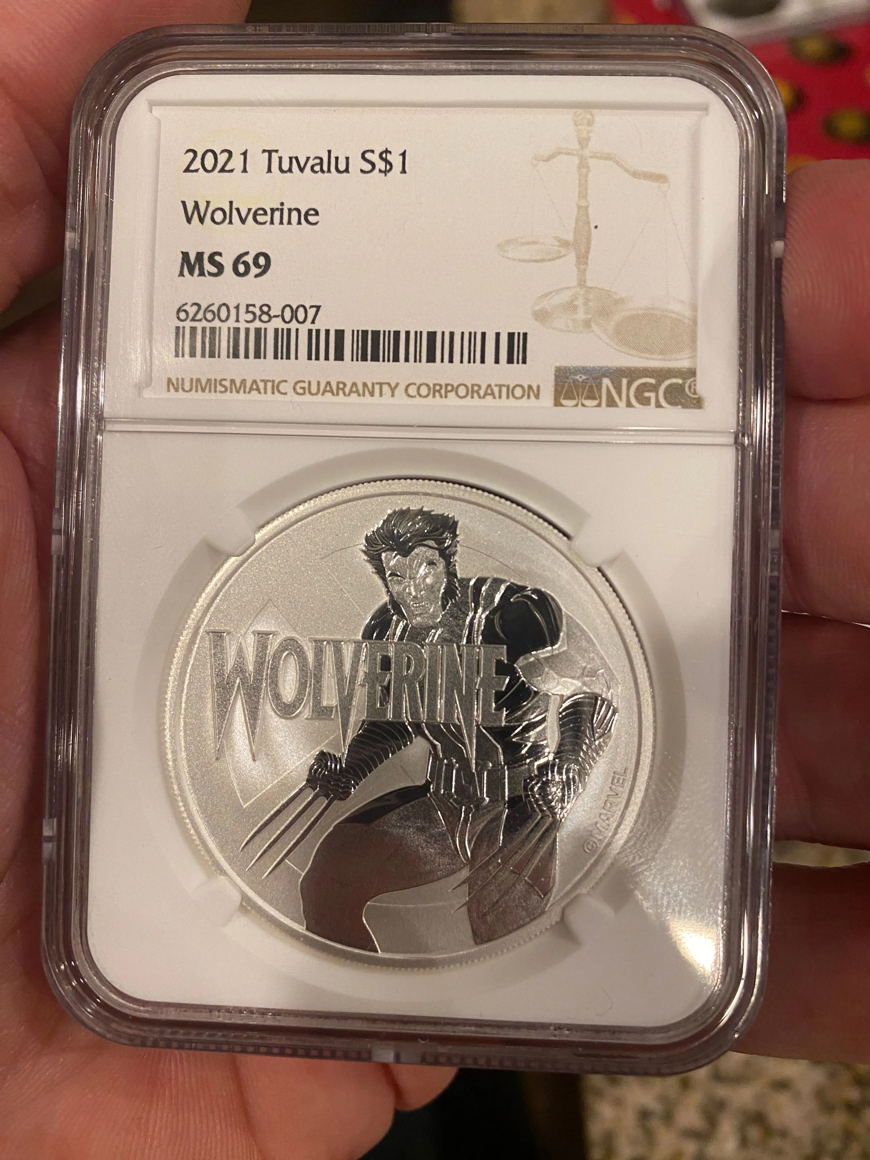 Product image for 2021 Wolverine Tuvalu S$1 MS69