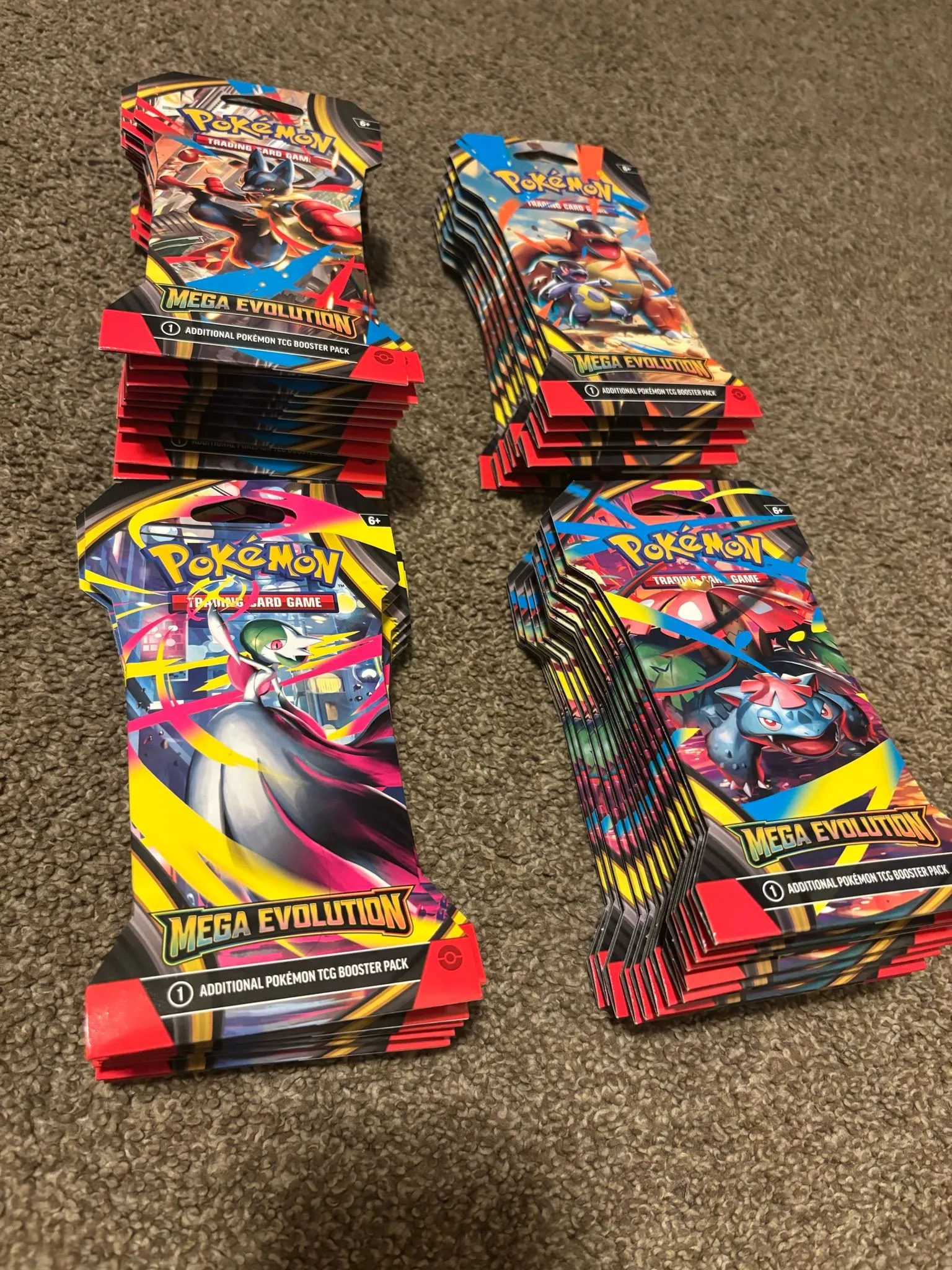 pokemon tcg mega evolution sleeved booster pack 10 cards Pokmon Trading Card Game: Mega Evolution Sleeved Booster (1 Sleeved Booster  per Order) Styles May Vary 10-10055-108