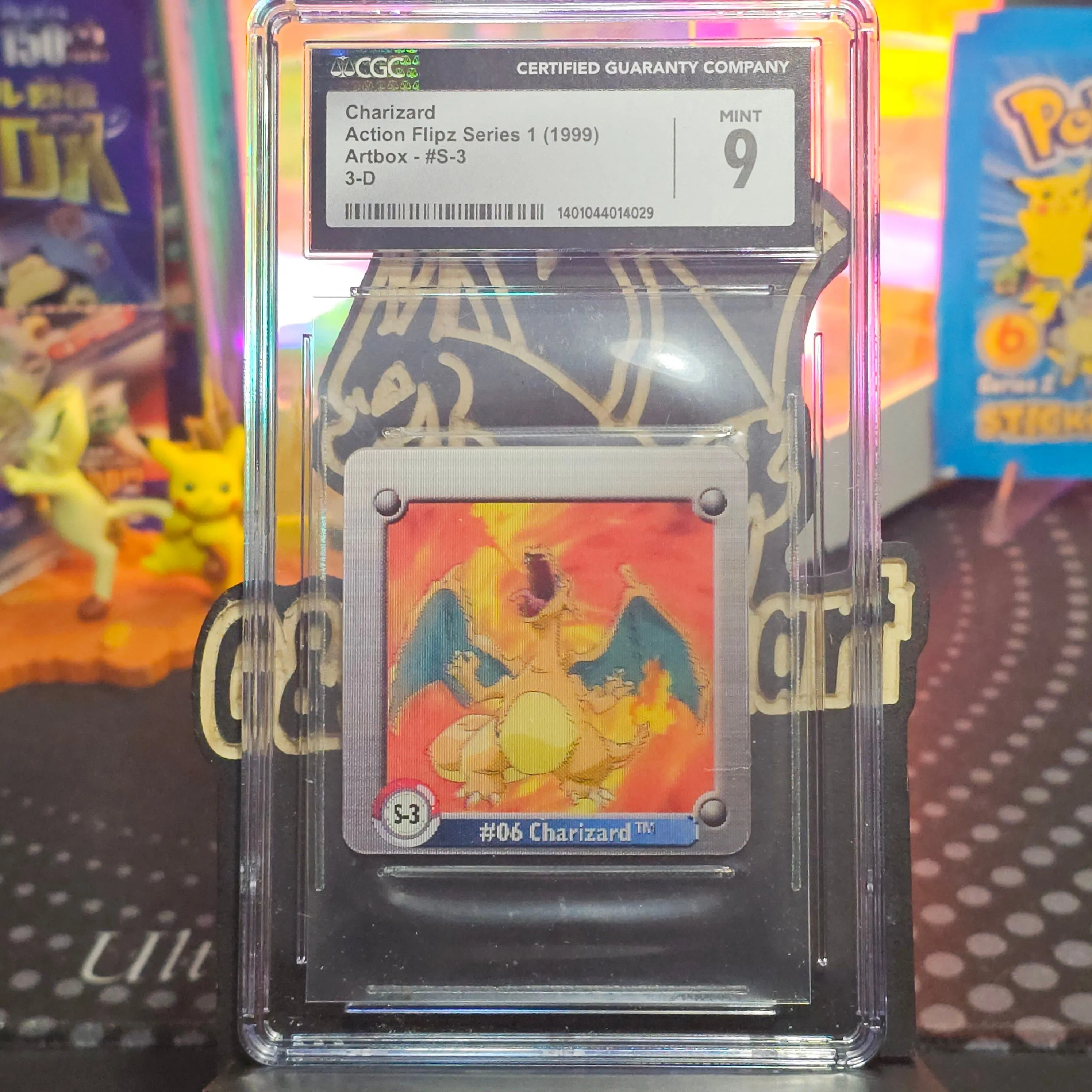 Product image for 1999 Charizard 3D Action Flipz CGC 9