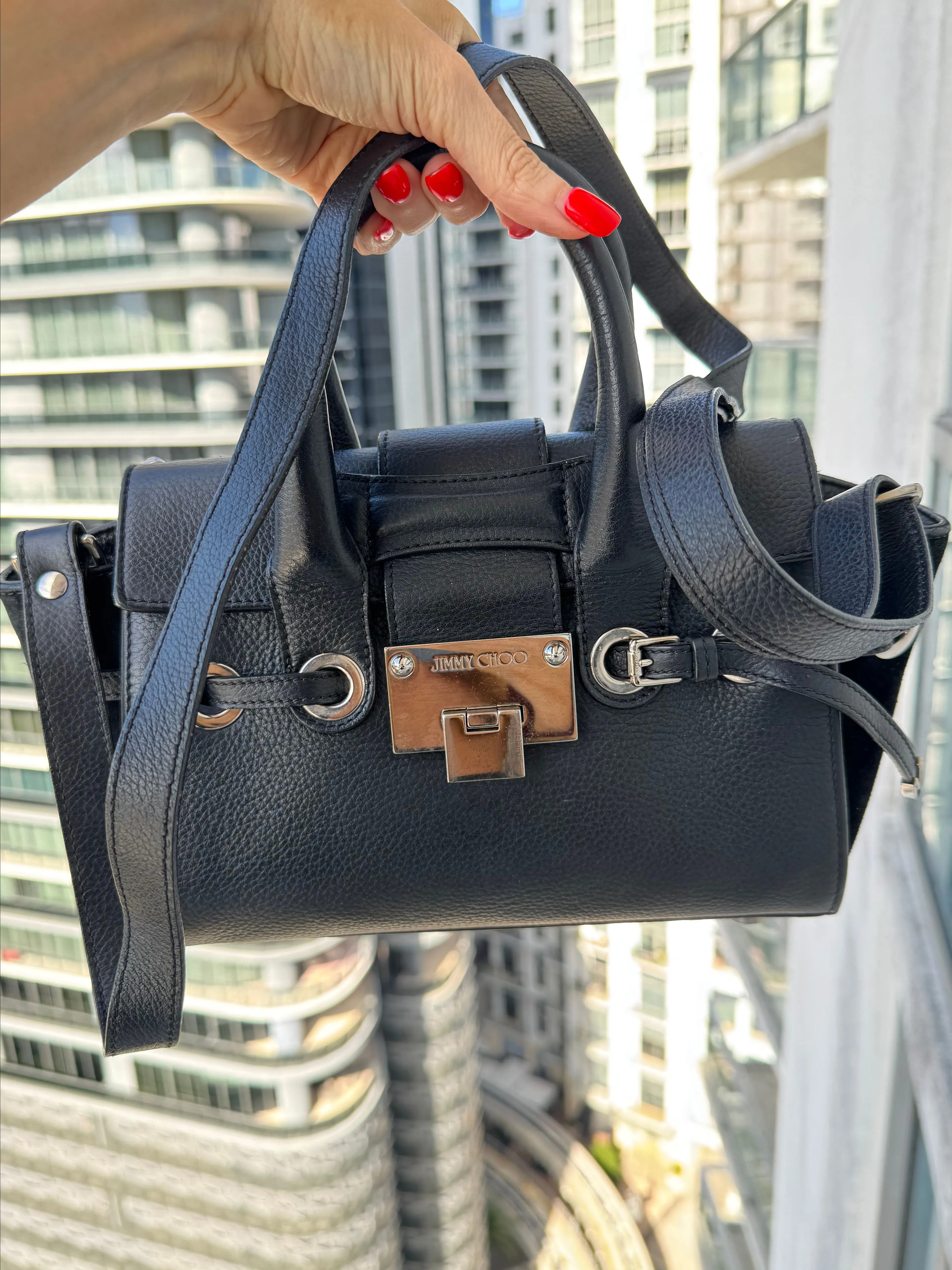 Product image for 26. Jimmy Choo Small Rosalie Satchel Bag