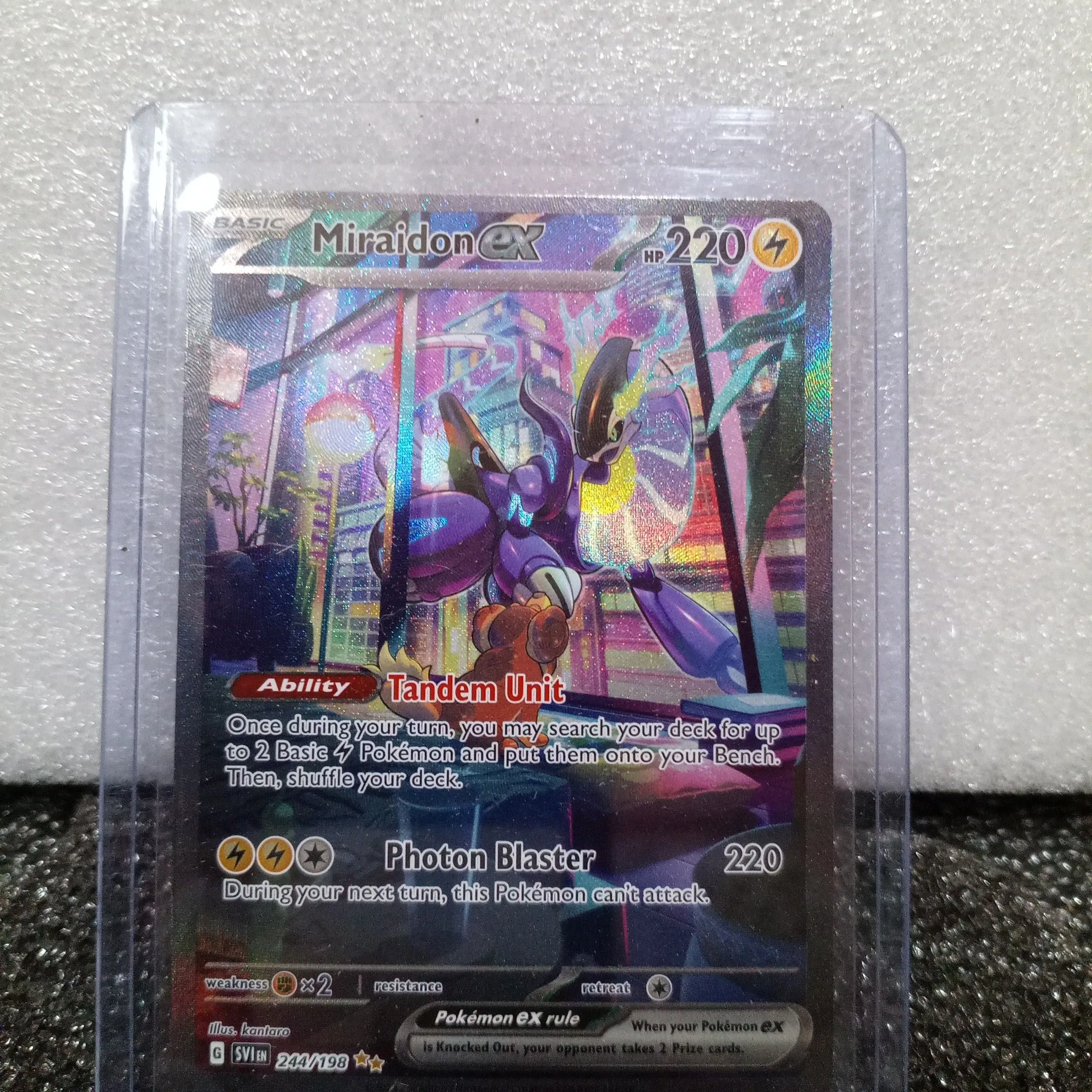 Pokemon Miraidon EX Special Illustration Rare 244/198  Whatnot: Shop,  Sell, Connect