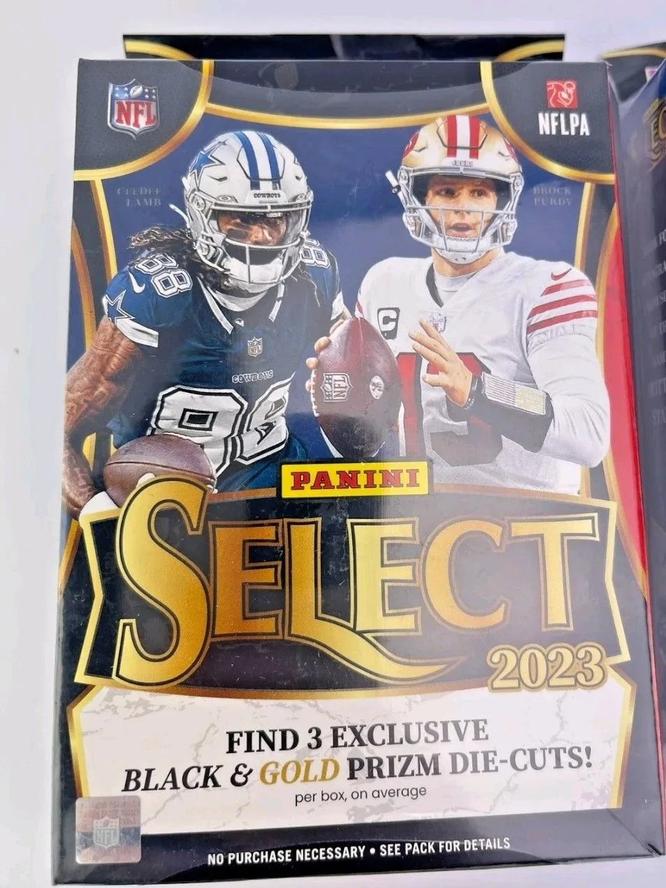 Product image for 2023 Select Football Hanger Box - 3 black and gold die cuts!