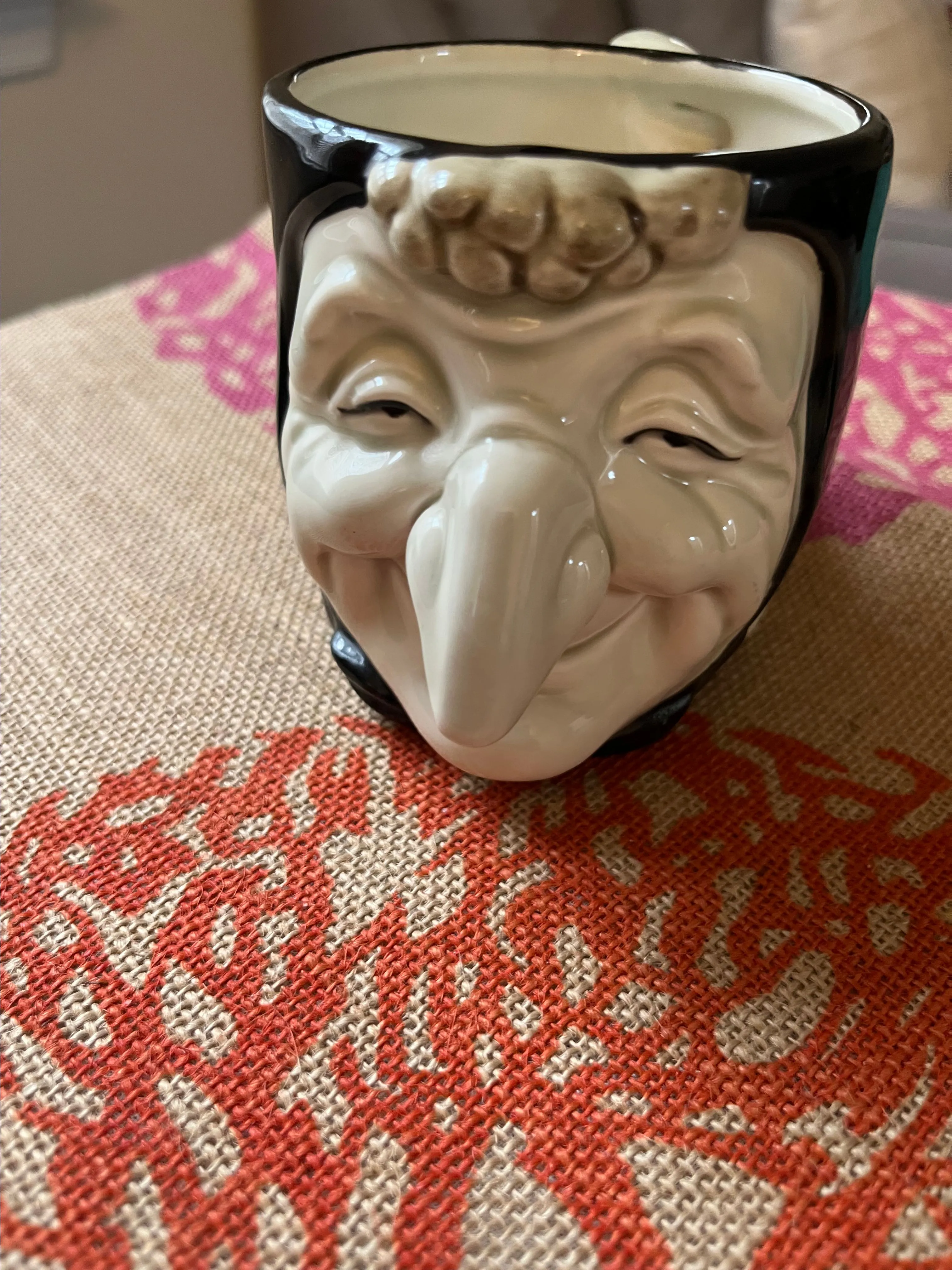 Product image for Vintage Rare Fitz and Floyd Polka Dot Witch Mug