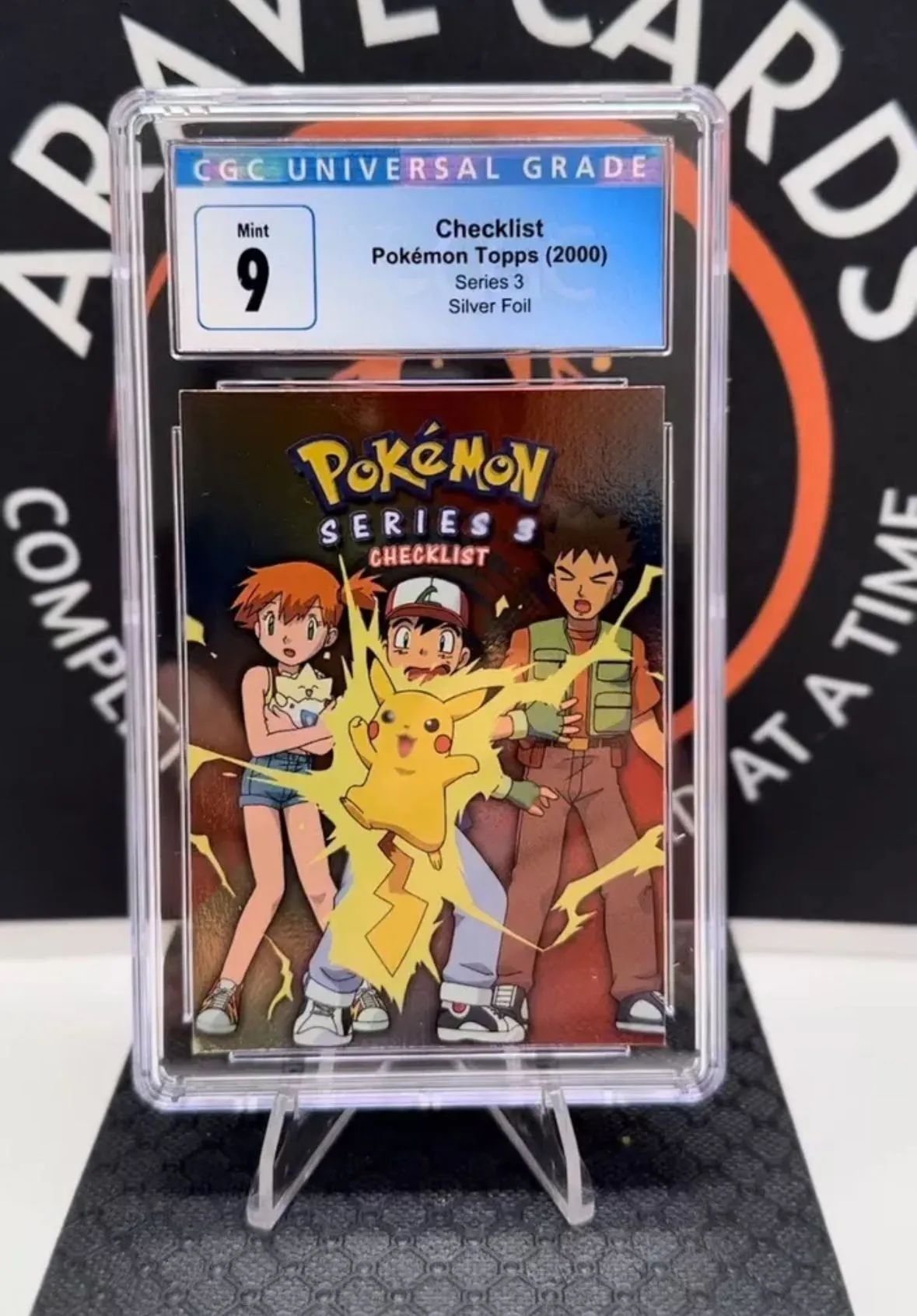 2000 Topps Pokemon TV Series 3 Checklist Silver Foil CGC 9  Whatnot: Shop,  Sell, Connect