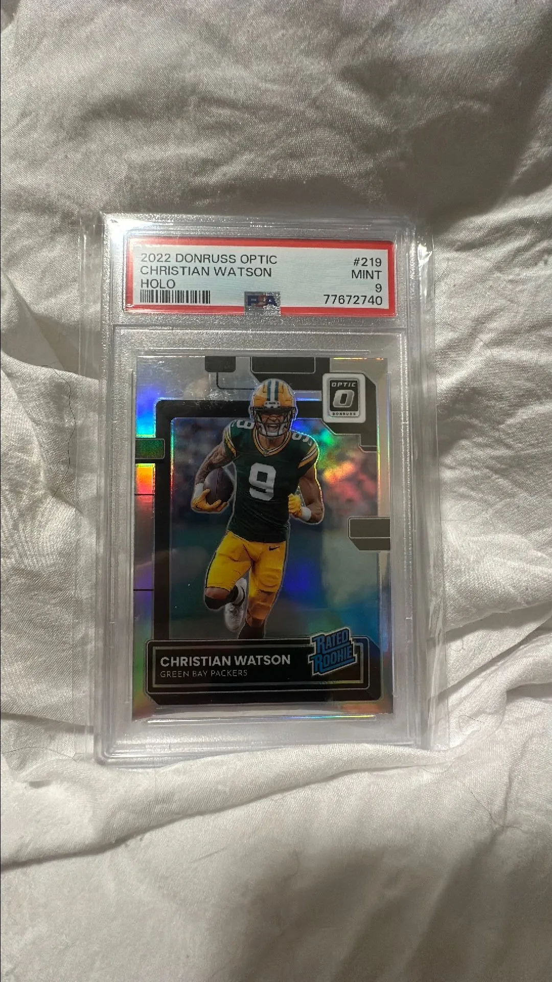 Product image for 2022 Donruss Optic Christian Watson Holo