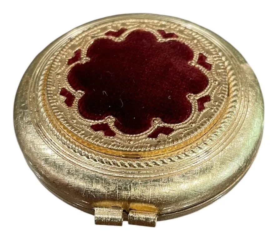 Product image for Vintage Revlon Rachel Love Pat Tres Petite Compact - Van Cleef & Arpels designed - Misty Rose