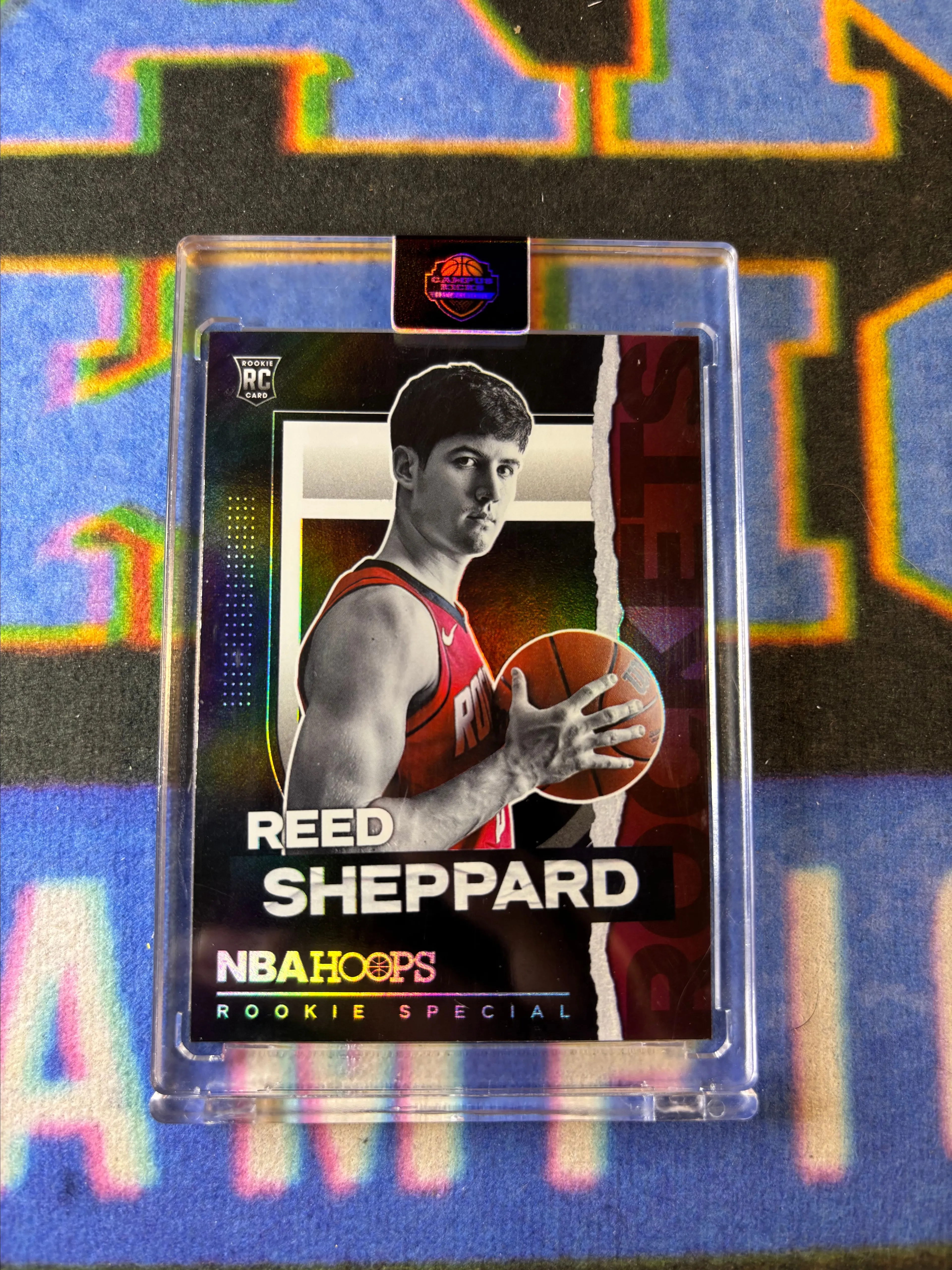 Product image for 2024-25 NBA Hoops Rookie Special Reed Sheppard (Holo SP)