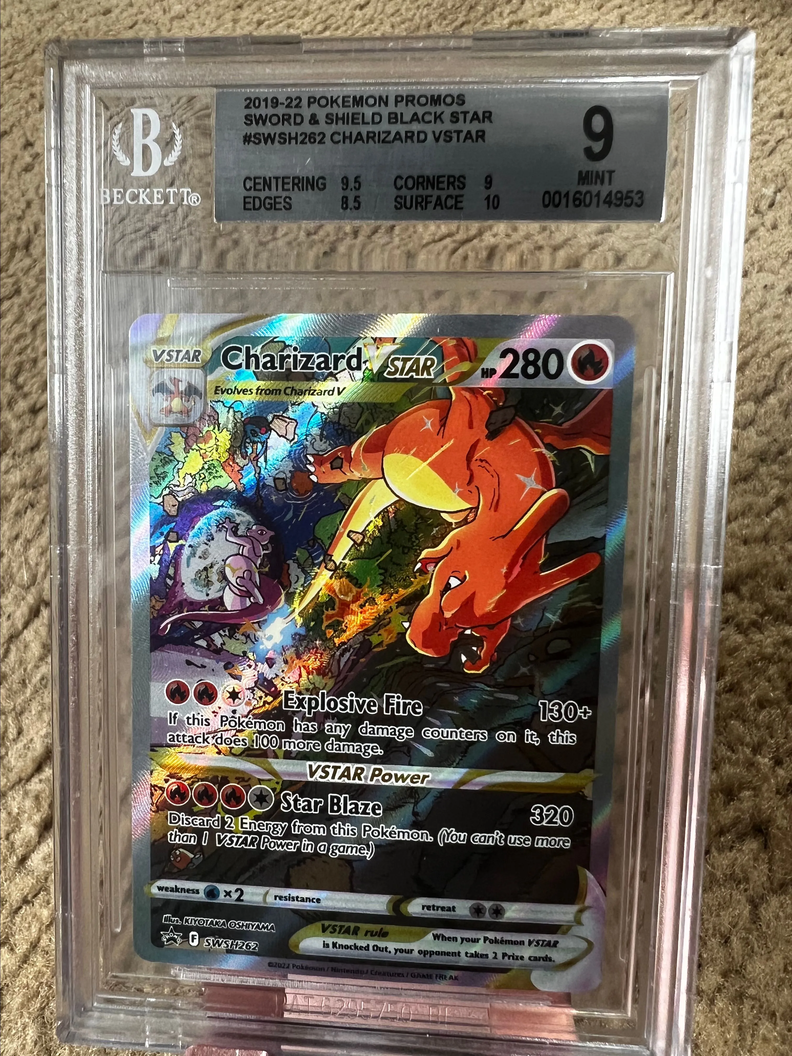 Charizard VSTAR 2022 Pokemon Sword & Shield Black Star Promos #SWSH262 CGC Authenticated 10 Card