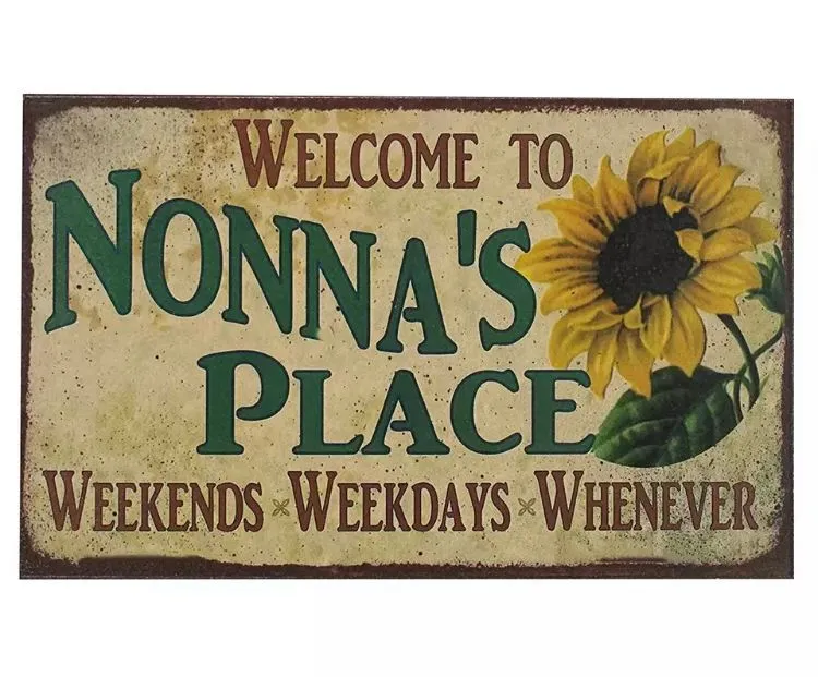 Product image for Nonna's Place Tin Sign