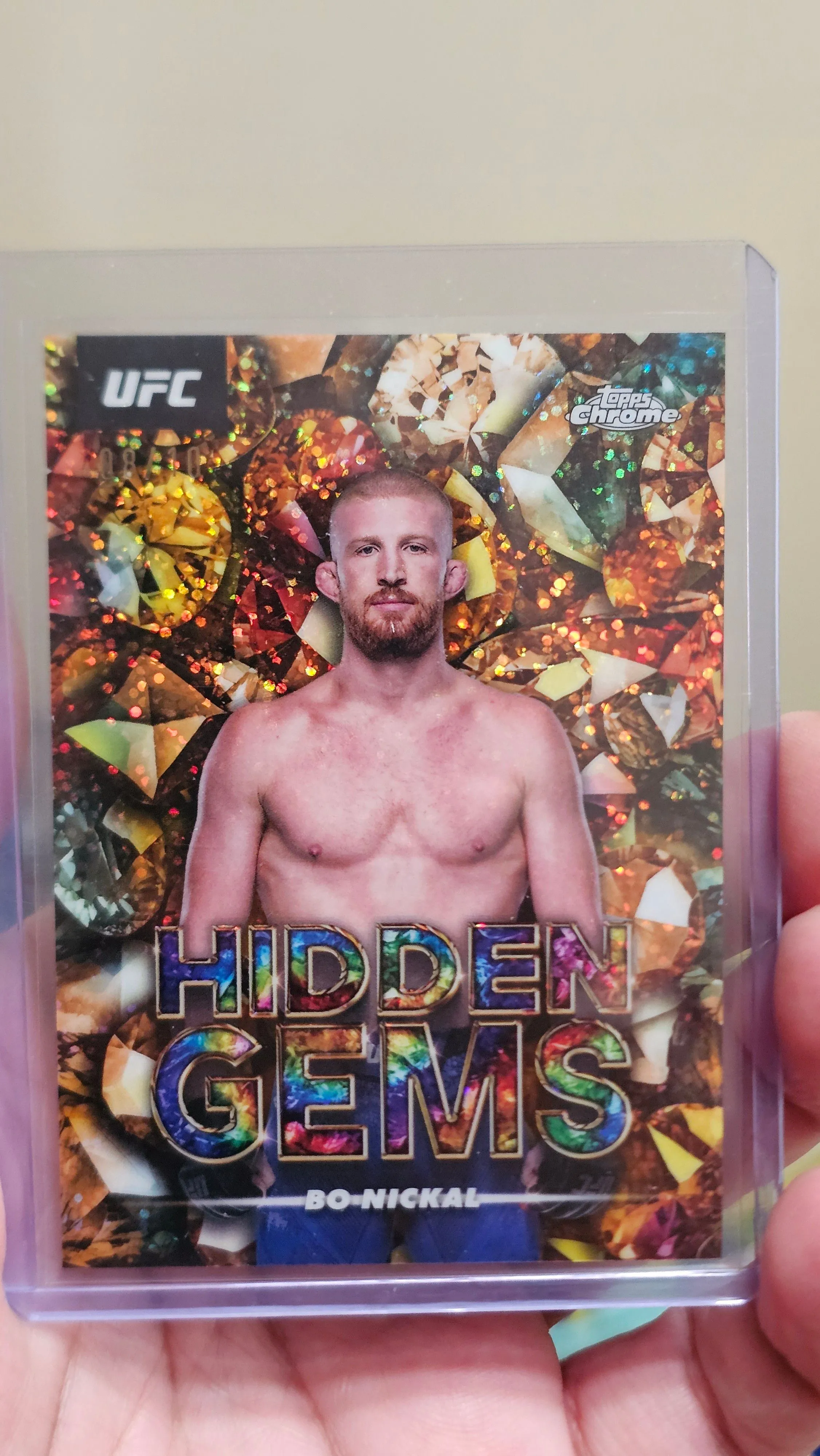 Product image for 2025 Topps Chrome UFC Bo Nickal Hidden Gems/10