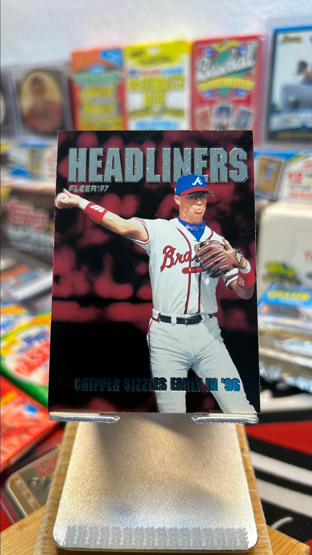 Product image for 1997 Fleer Headliners Chipper Jones #10 Atlanta Braves