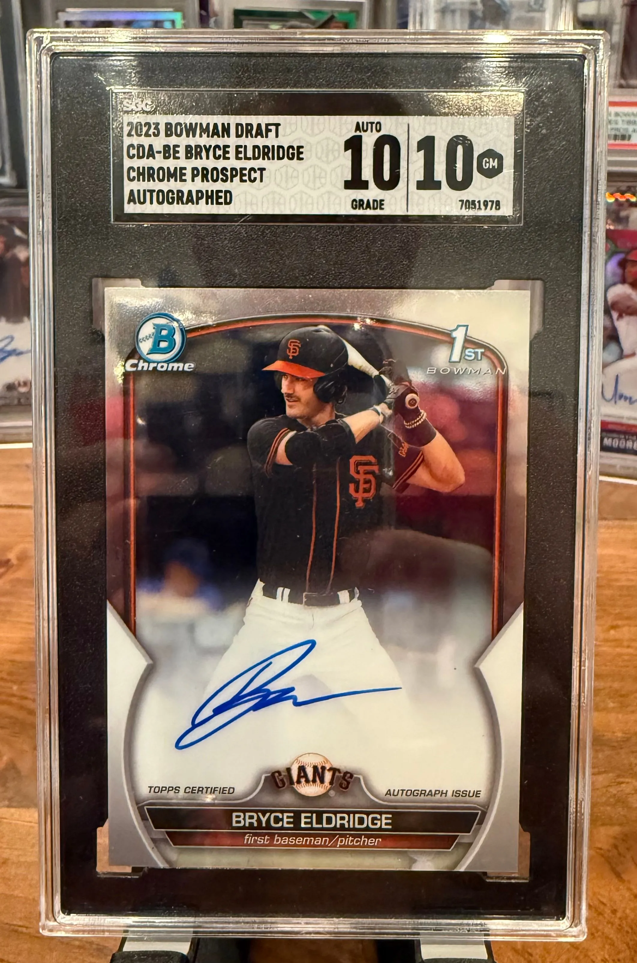 Product image for 2023 Bowman Draft Bryce Eldridge 1st Auto SGC 10/10