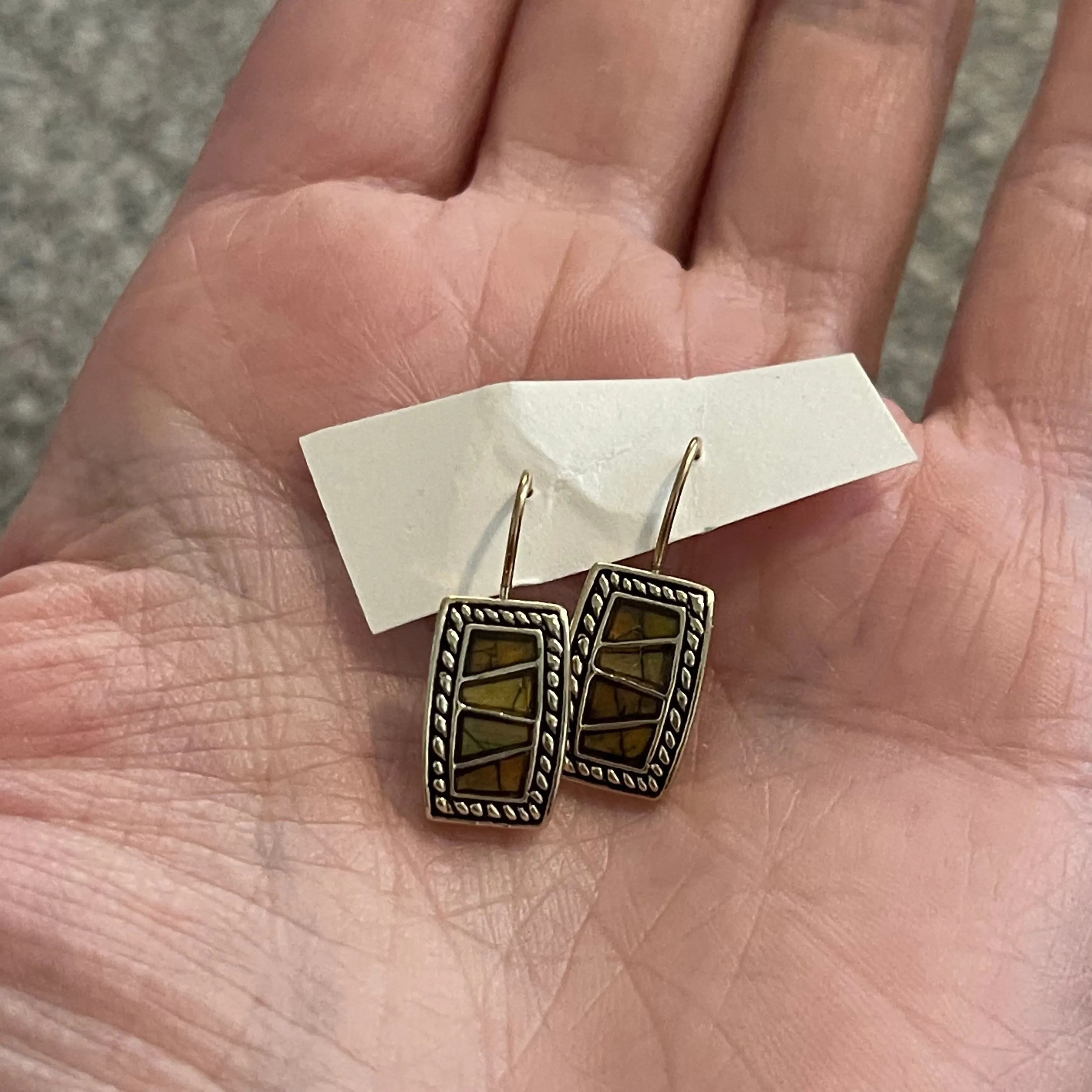 Product image for Monet inlay earrings