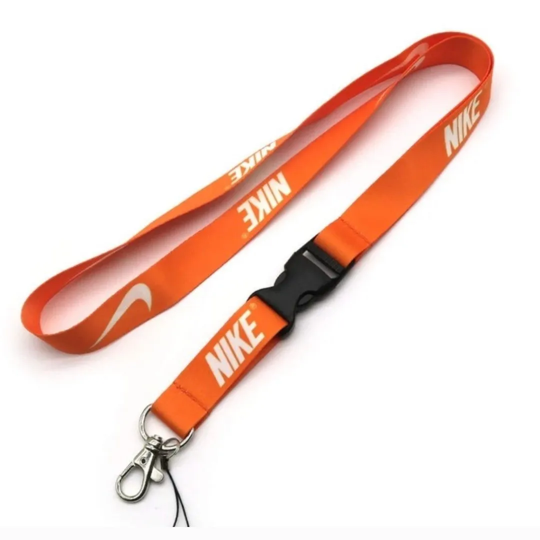 Product image for Orange Nike Breakaway Lanyard One Size Quick Release Key Chain ID Holder