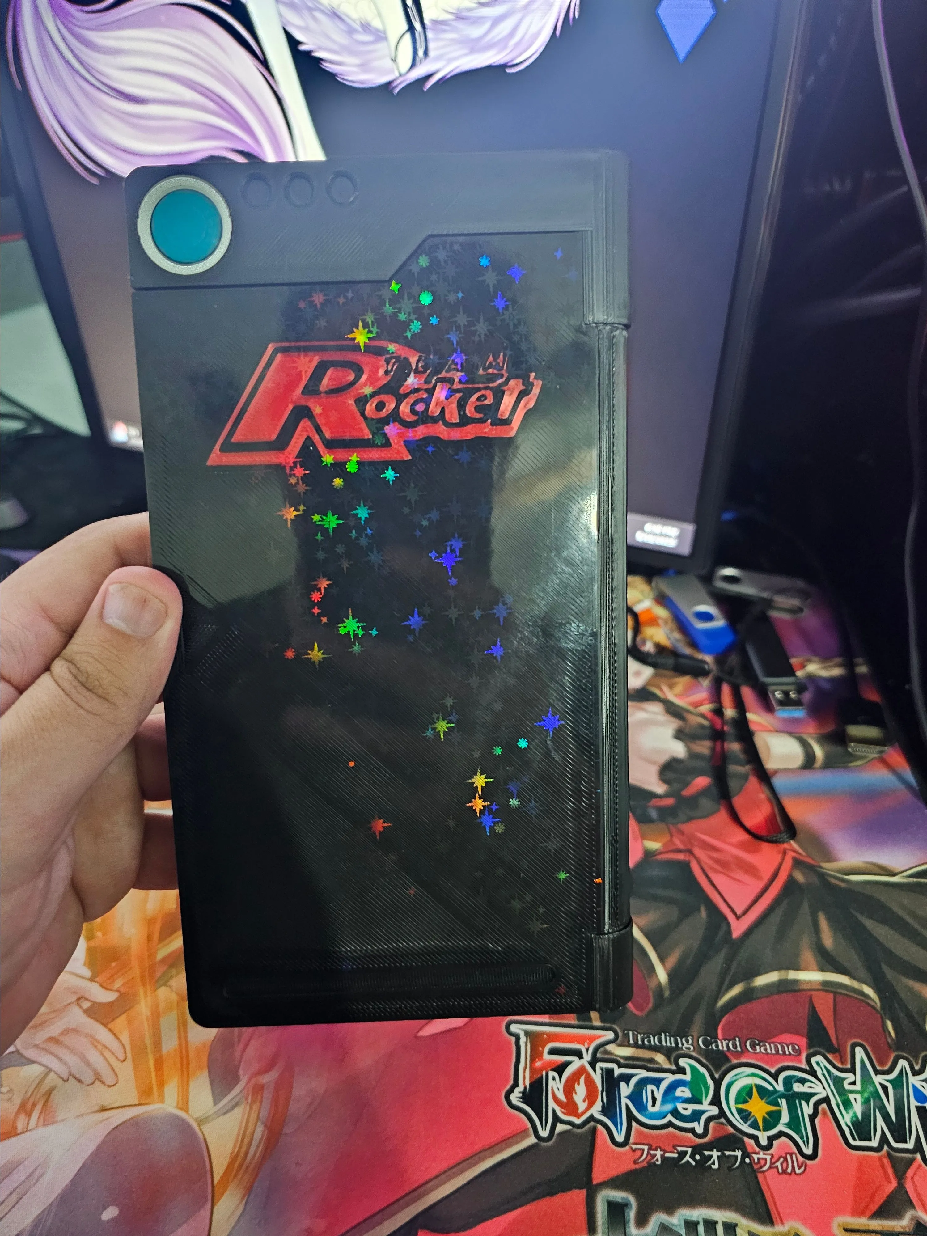 Product image for Holographic Team Rocket Pokedex Slab Holder/Display