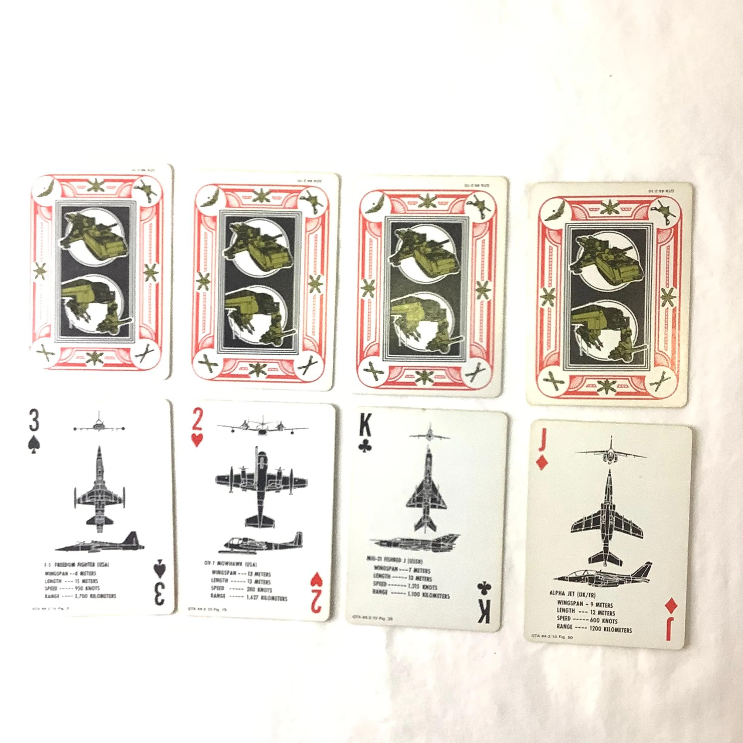 Product image for 13. US Army aircraft recognition playing cards