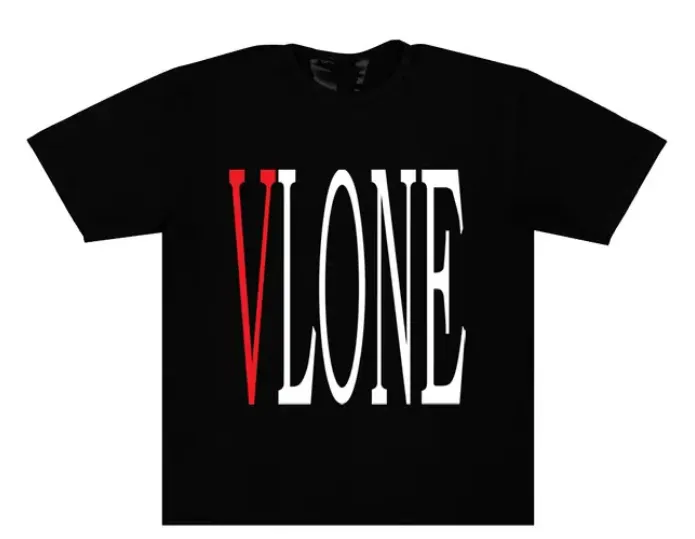 Product image for XXL - Vlone Red Staple Tee Black