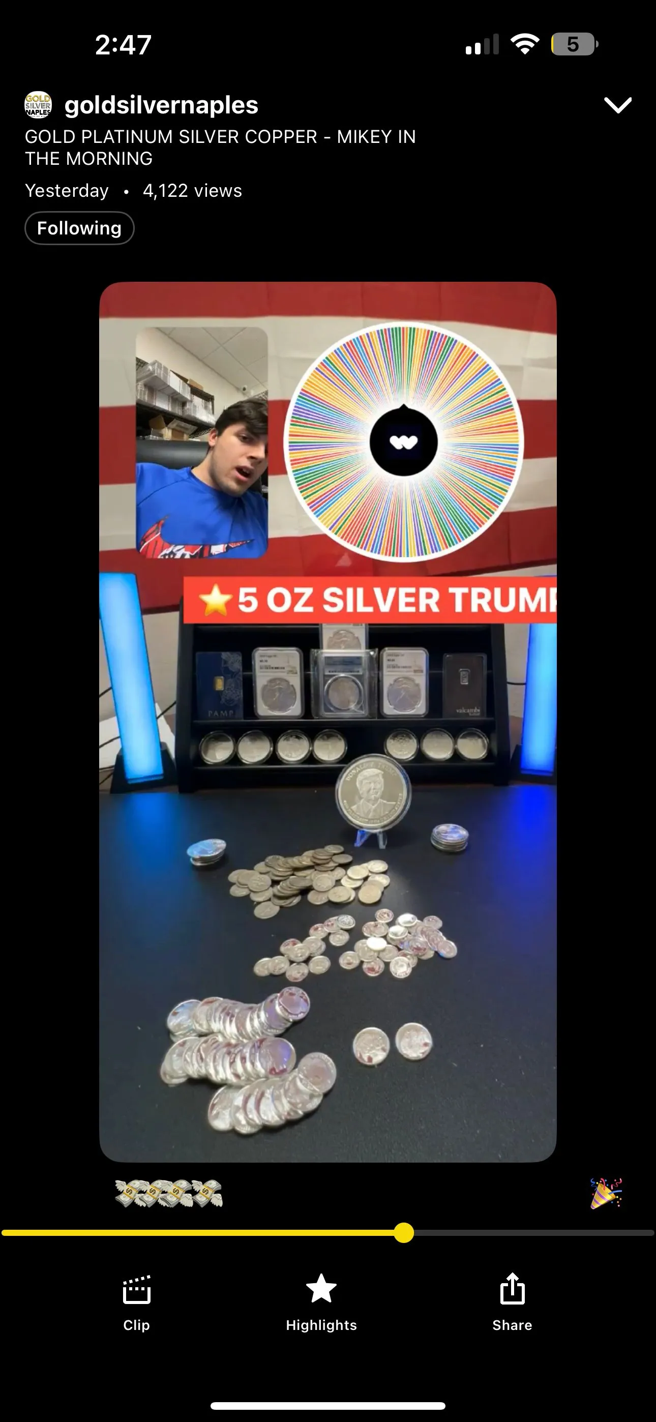 Product image for 5oz trump 2024