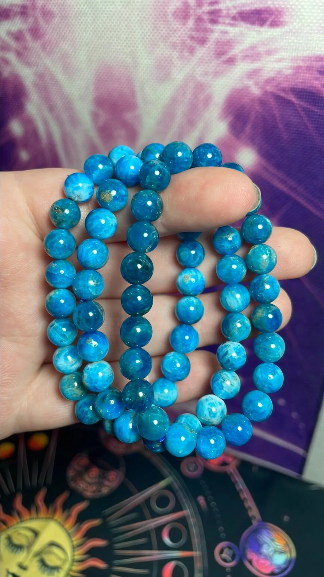 Product image for 8MM Blue Apatite Bracelet