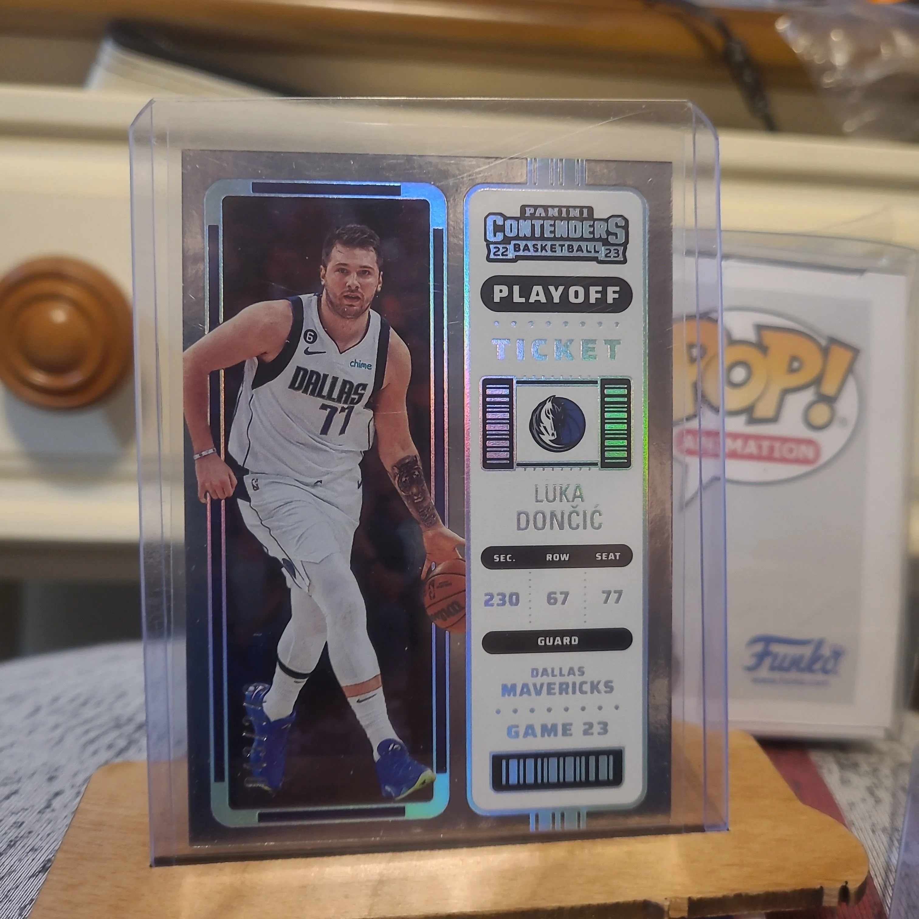 Product image for 2022-23 Contenders Luka Doncic No. 57 Playoff Ticket /249