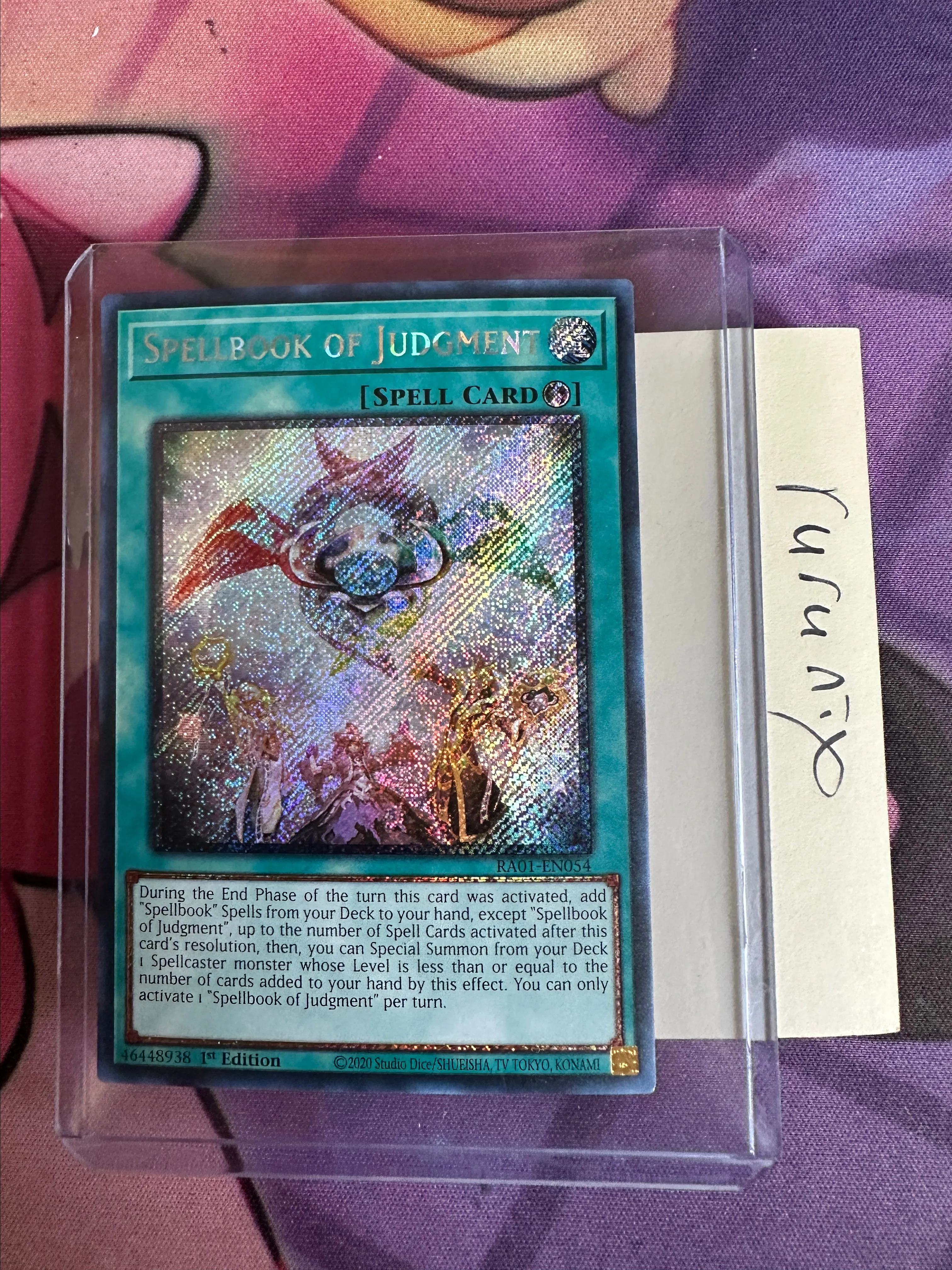 Yugioh Spellbook of Judgment (Platinum Secret Rare) RA01-EN054 - 25th  Anniversary Rarity Collection (RA01)  Whatnot: Shop, Sell, Connect