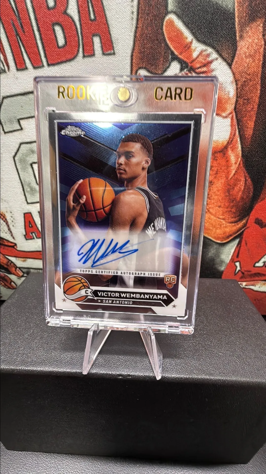Product image for Victor Wembanyama Topps chrome rookie auto