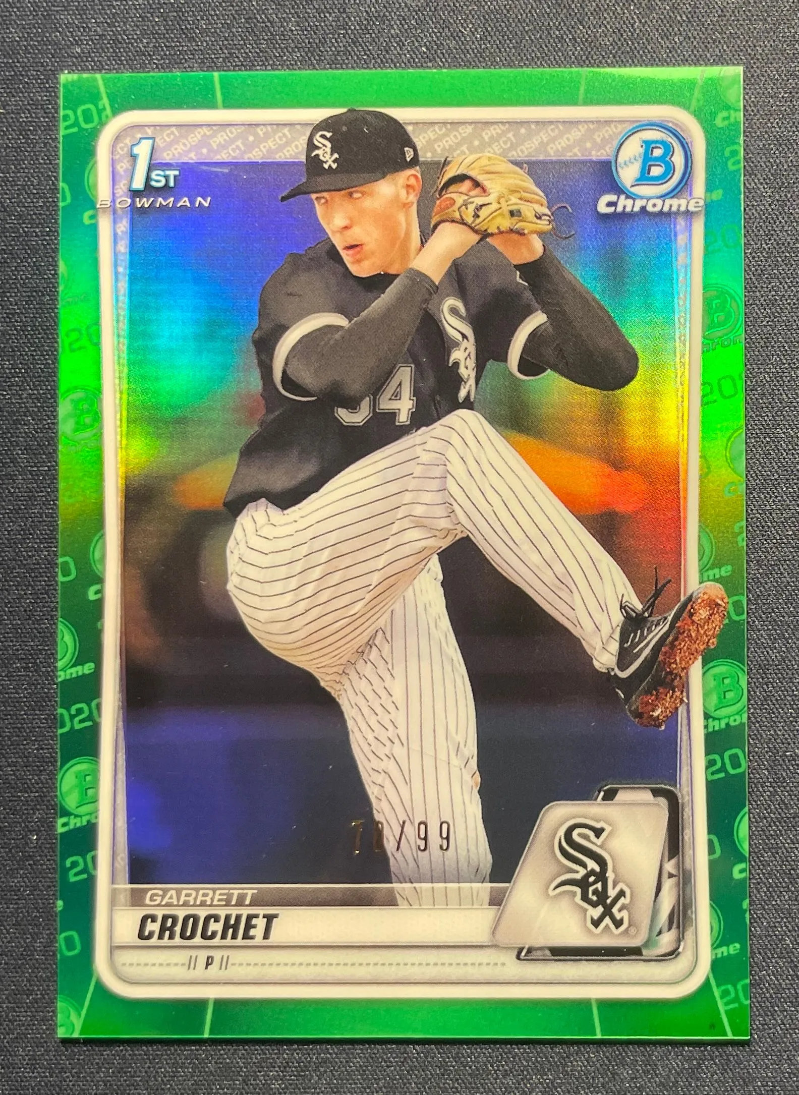 Product image for 2020 Bowman Draft - Green Border #BD-95 Garrett Crochet /99 (RC)