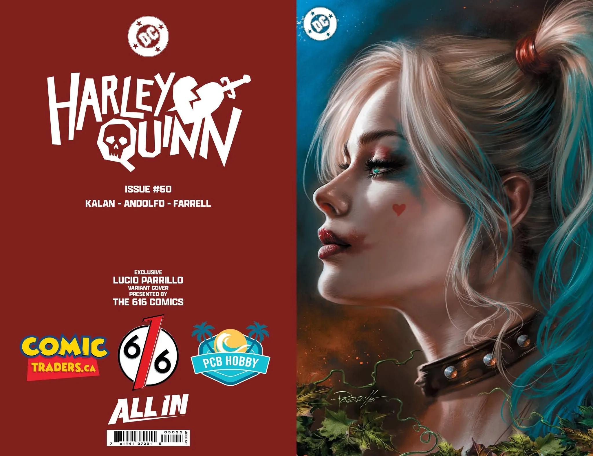 Product image for HARLEY QUINN #50 LUCIO PARILLO EXCLUSIVE VIRGIN FOIL VARIANT