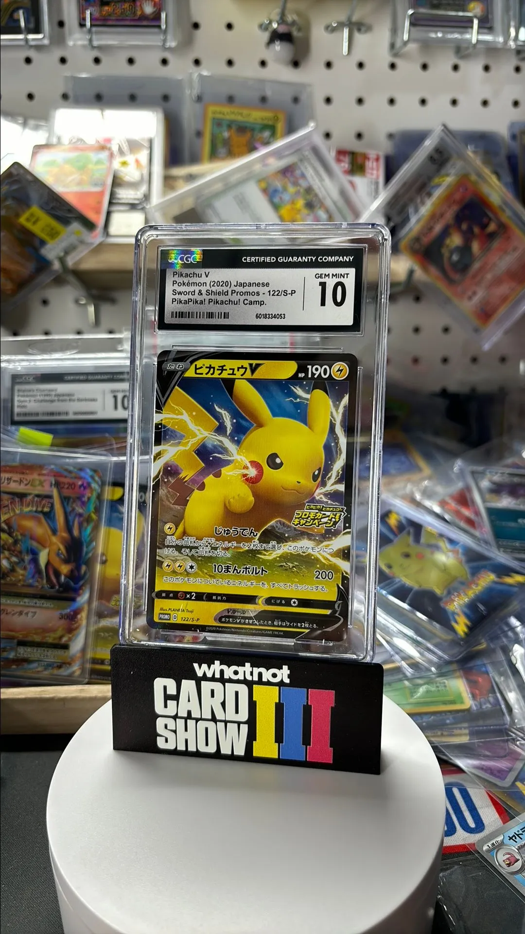 Product image for CGC 10 Pokémon Pikachu Promo PikaPika Pikachu campaign Japanese (a59