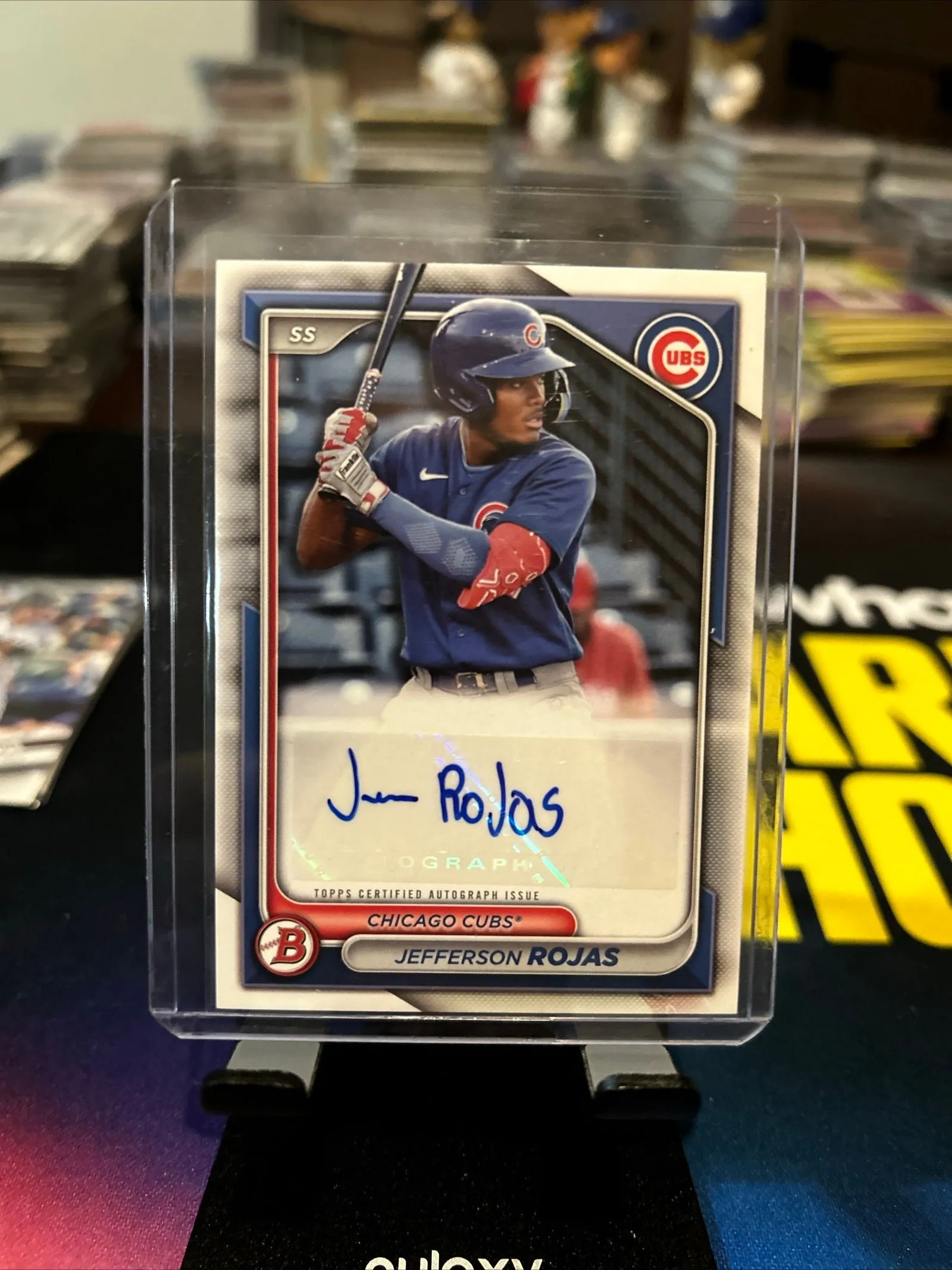 Product image for 2024 Bowman Jefferson Rojas Auto #PPRA-JR Chicago Cubs Prospect