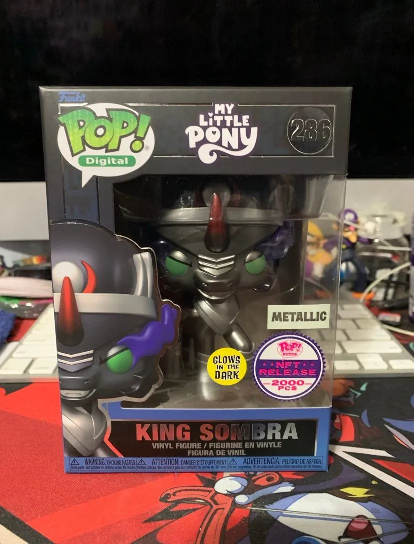 Product image for My Little Pony King Sombra Pop Digital Glow Metallic Funko Pop LE2000