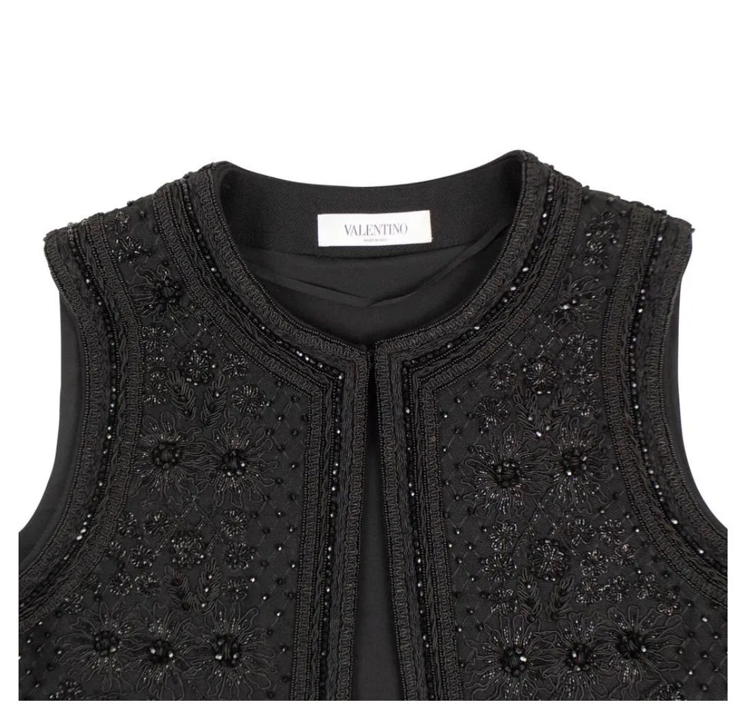 Product image for Black beaded Valentino Vest