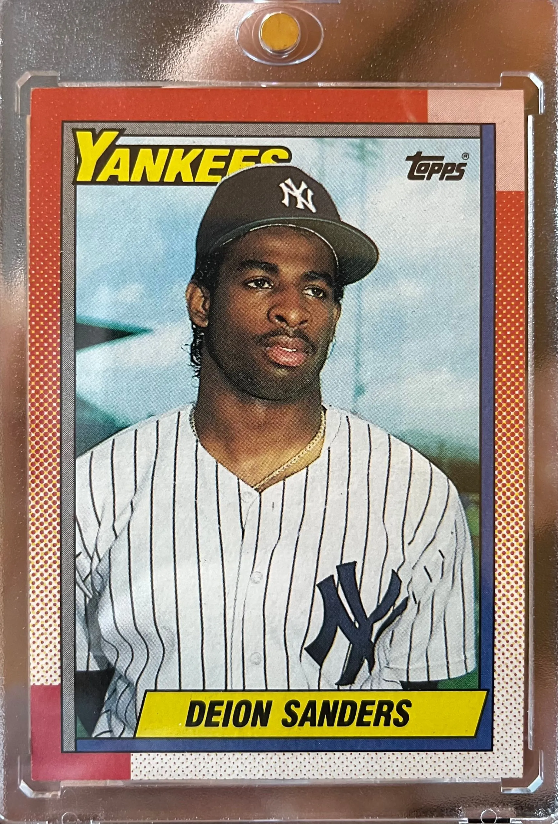 Product image for Deion Sanders 1990 Topps #61 RC New York Yankees