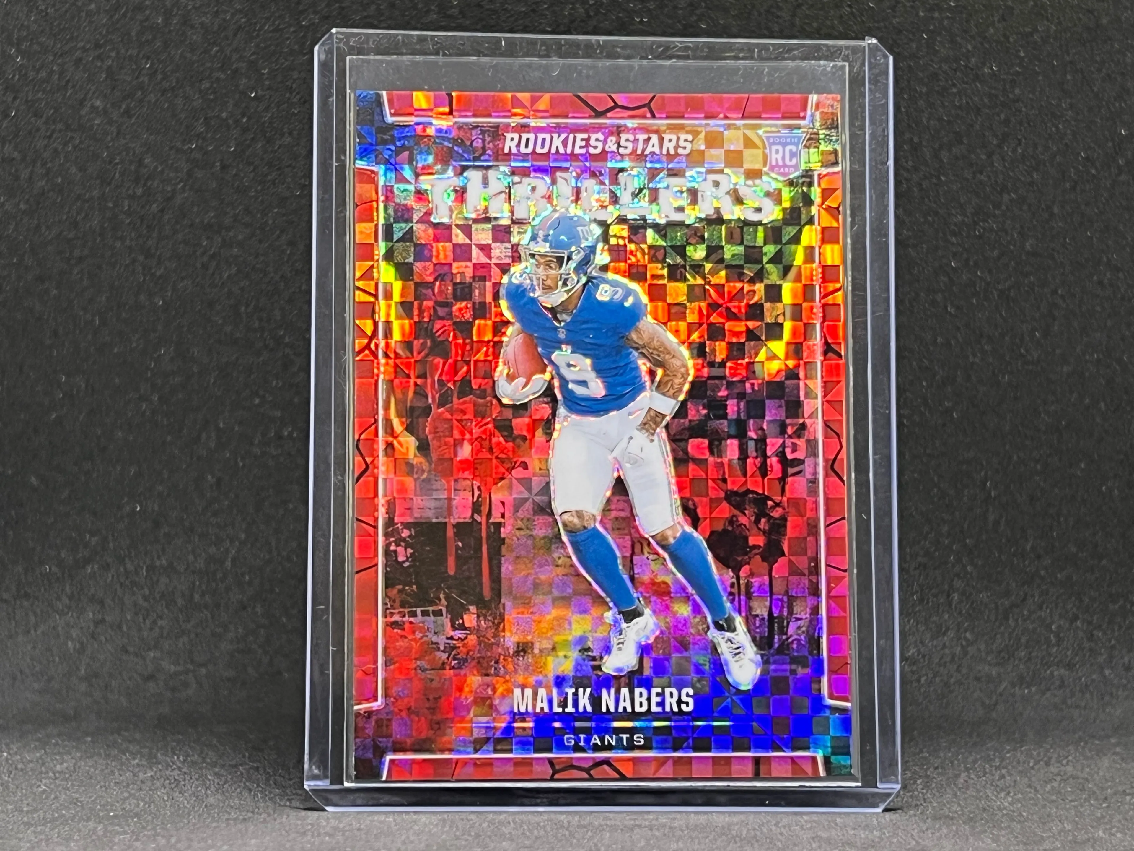 Product image for 2024 Panini Rookies & Stars Malik Nabers Red Plaid Thrillers RC Rookie #T-MNS