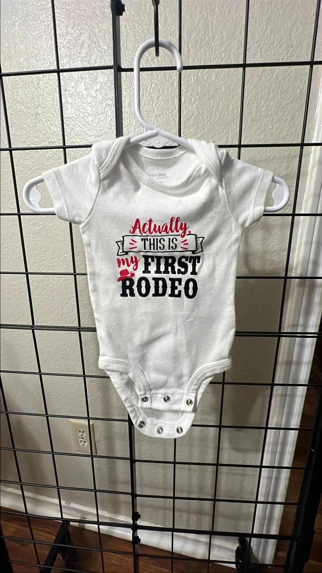 Product image for One piece 0/3 months “First Rodeo”