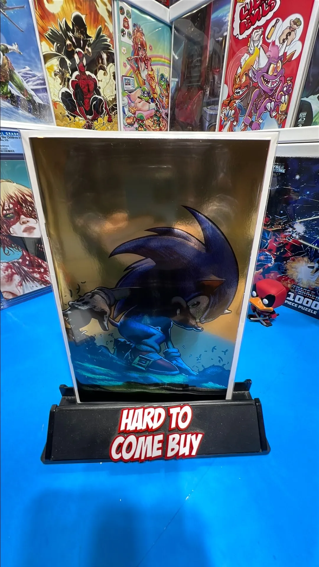 Product image for 2. CONVENTION FOIL EXCLUSIVE - Sonic the hedgehog 76 GOLD FOIL - Dell F Otto