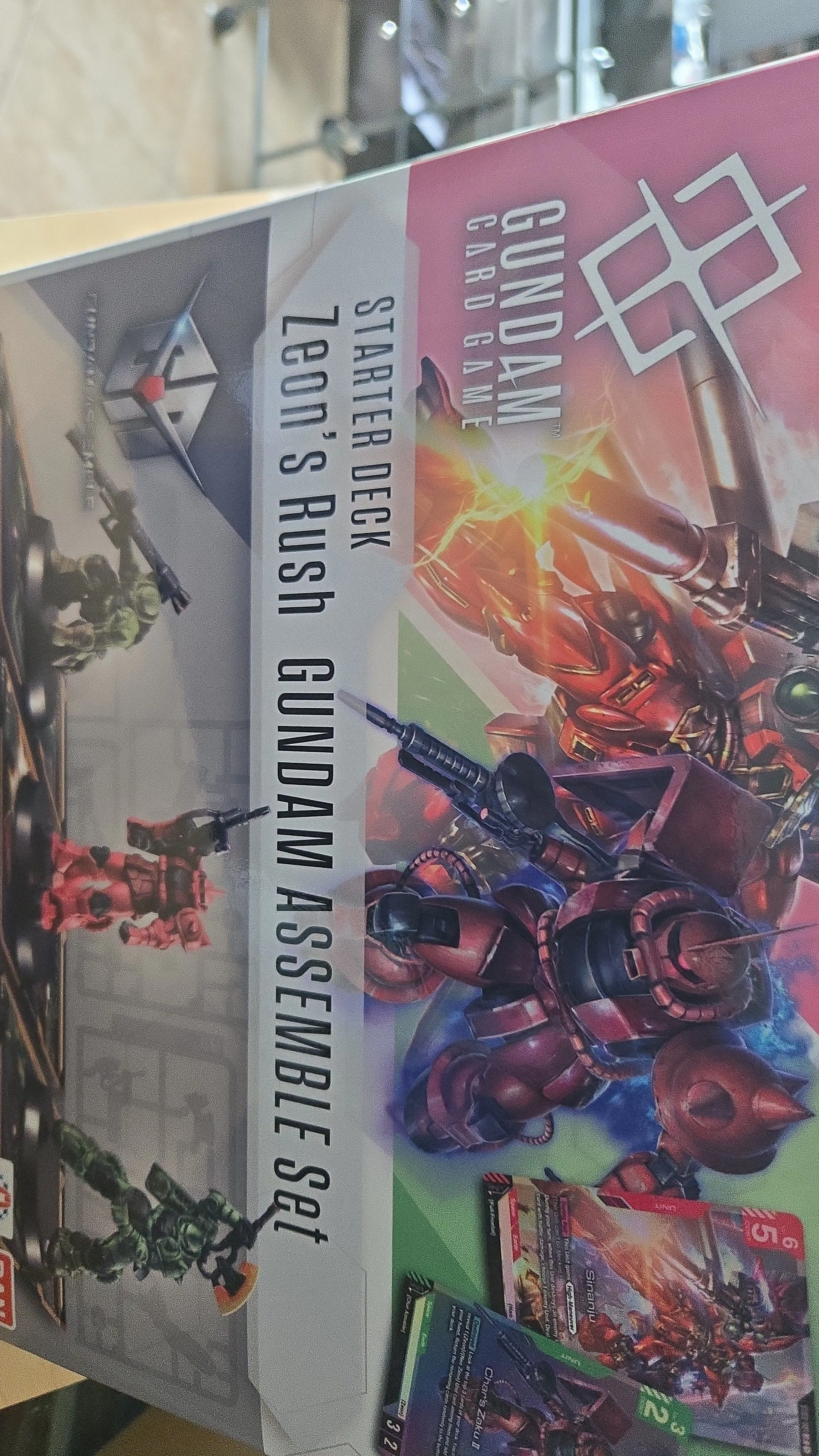 Product image for Gundam card Game Starter Deck Zeon's Rush Gundam assemble set