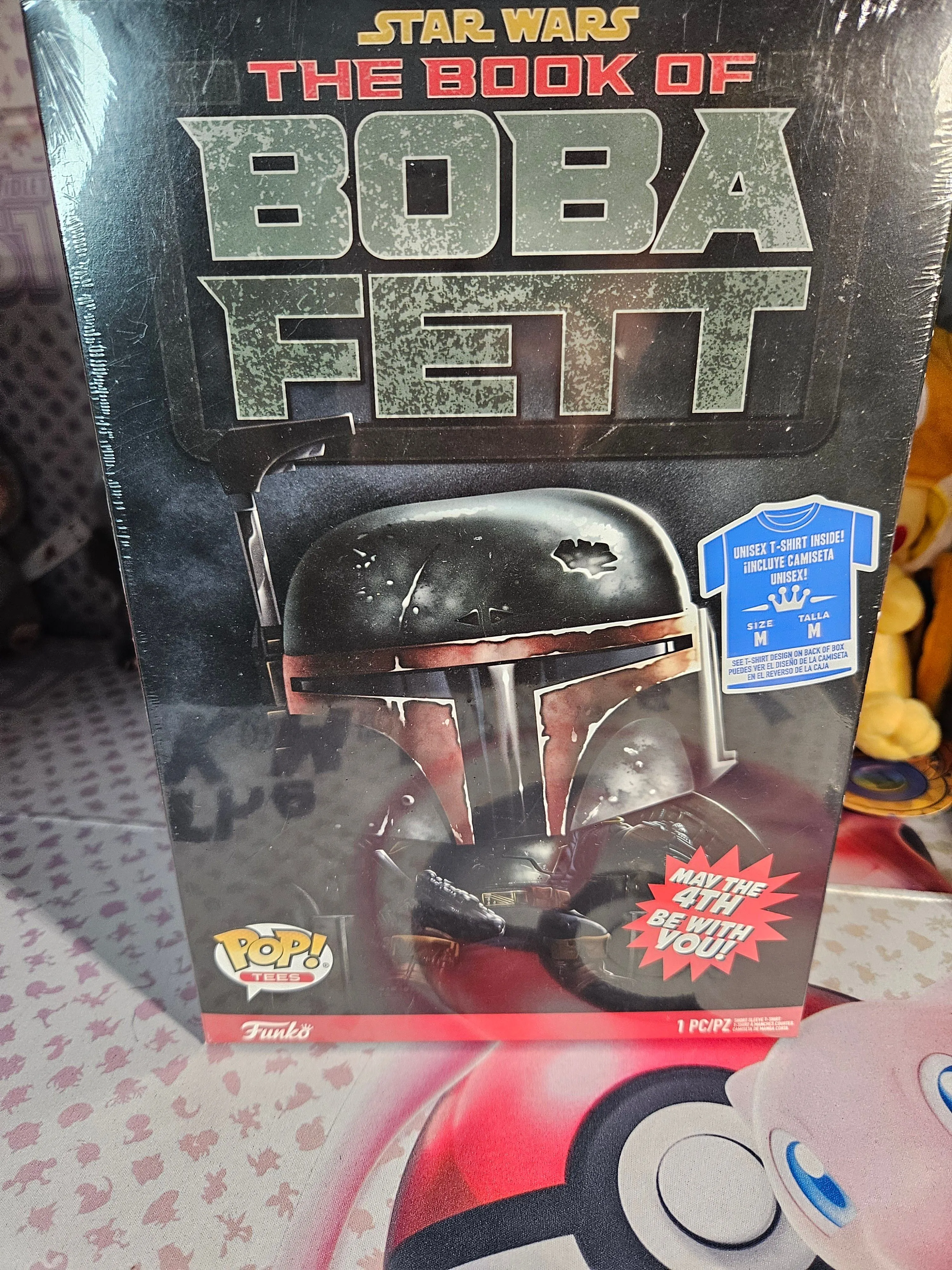 Product image for BOBA FETT Super Soft T- Shirt Size Medium from Funko POP! TEES