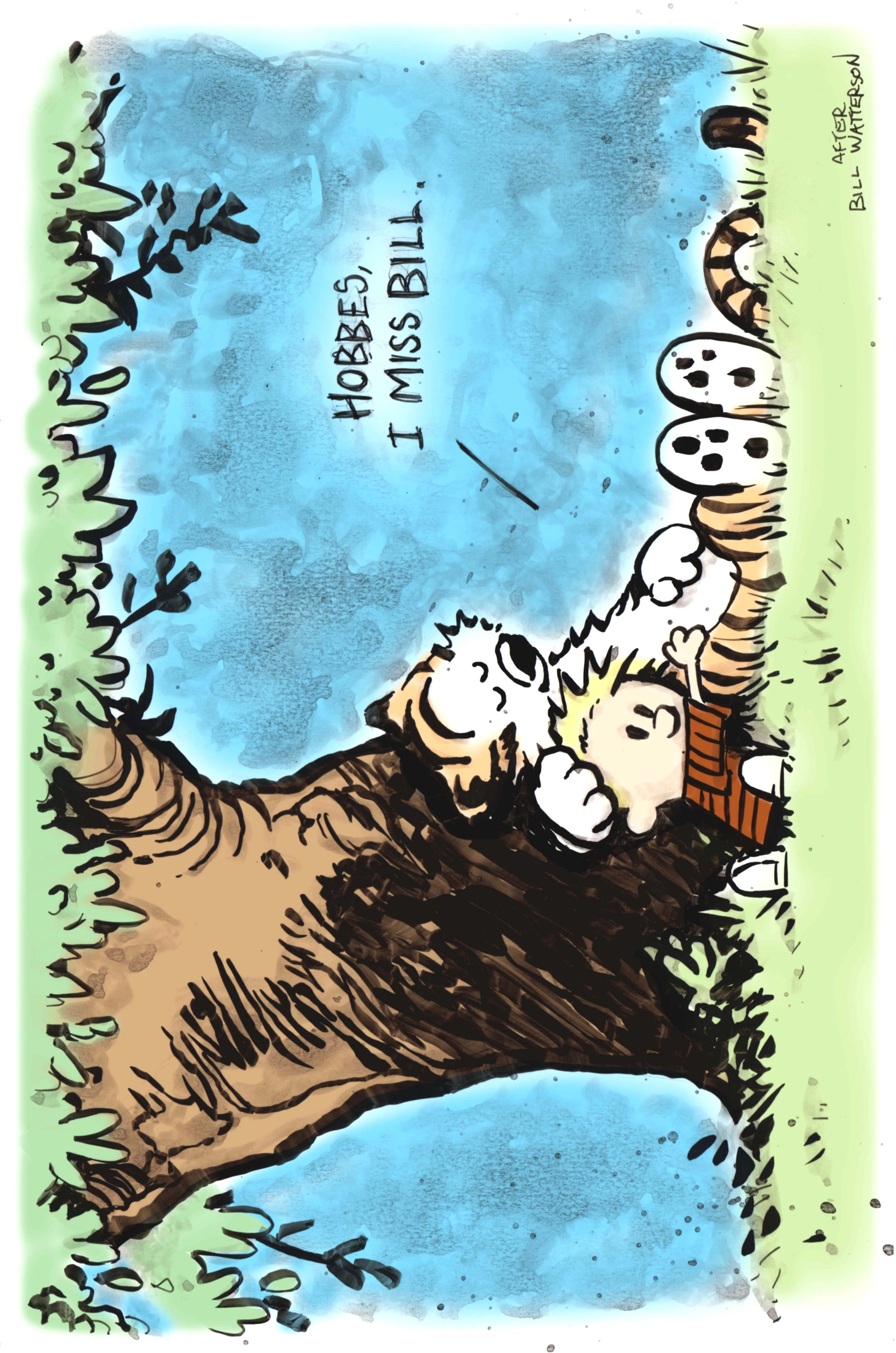 Product image for P Art Print | Calvin & Hobbs