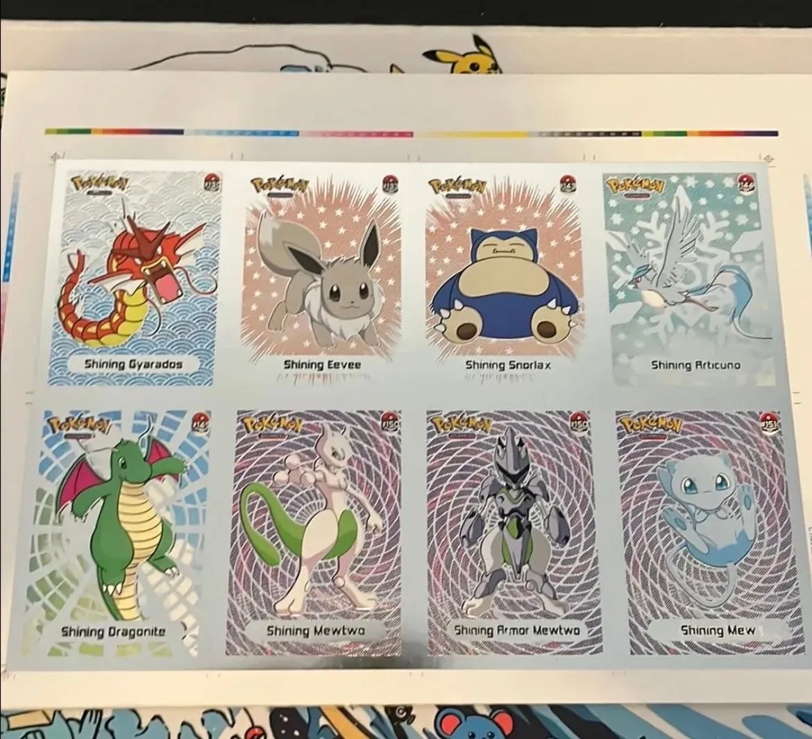 Product image for Uncut Pokémon Shiny Sheets #2