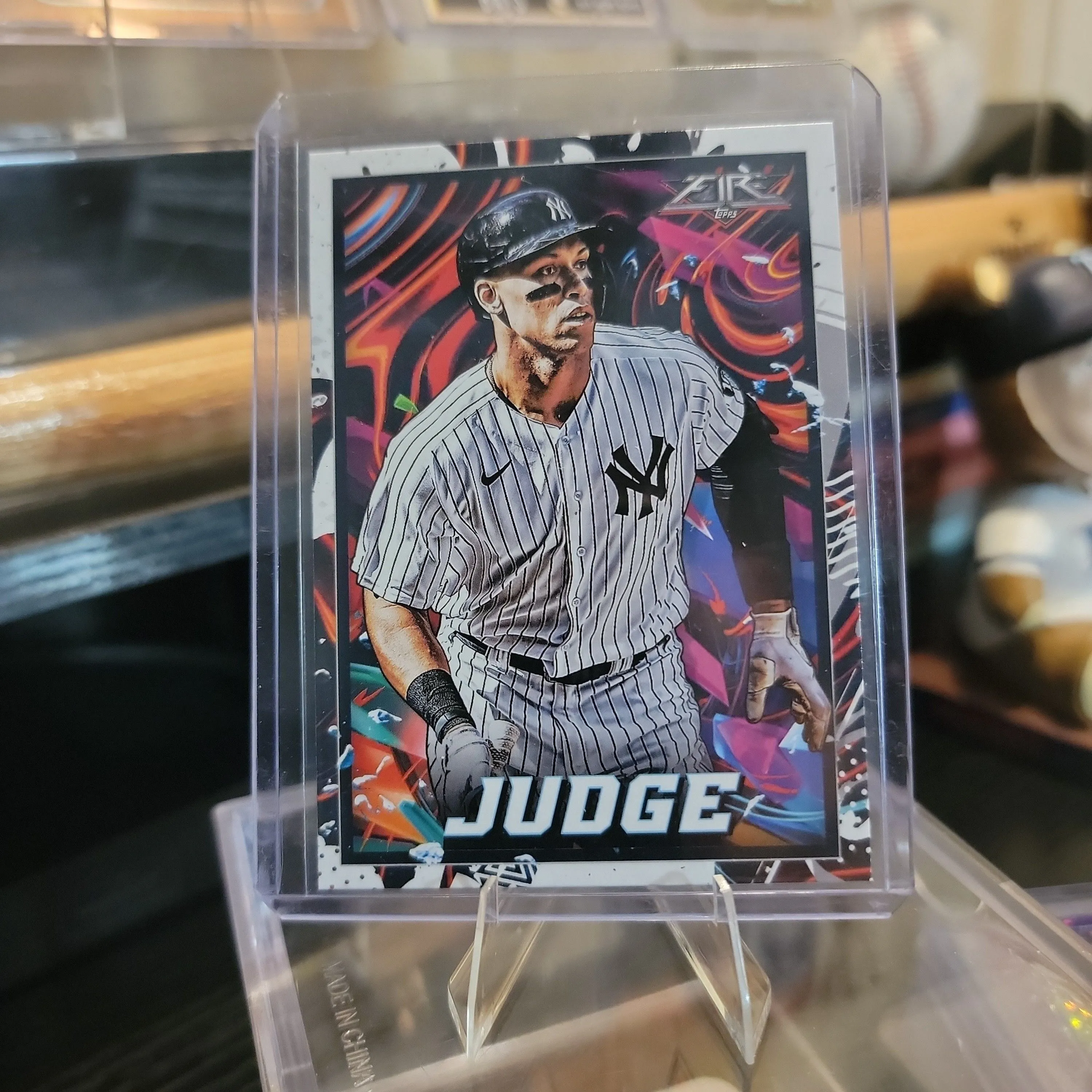 Product image for 2022 Topps Fire Aaron Judge: New York Yankees