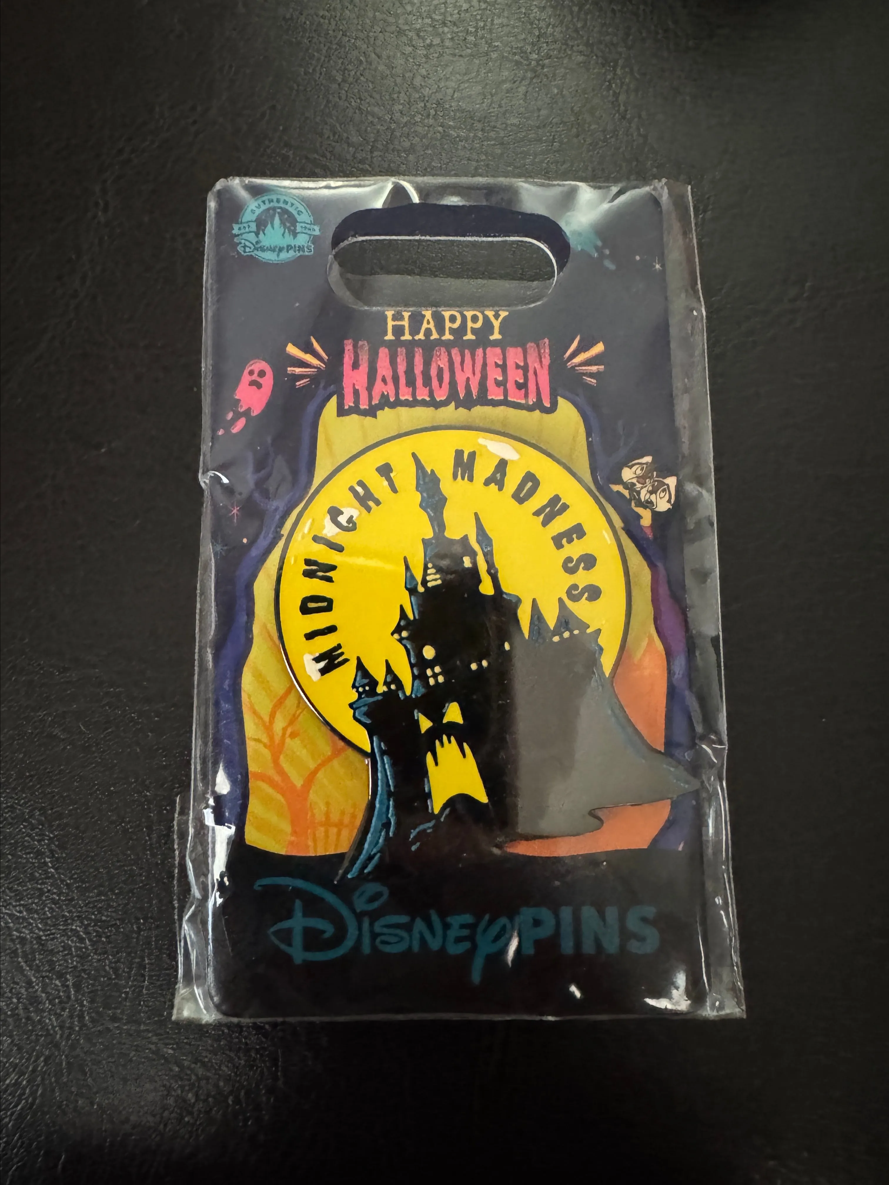 Product image for 2023 Disney Parks Happy Halloween Midnight Madness Castle OE Pin