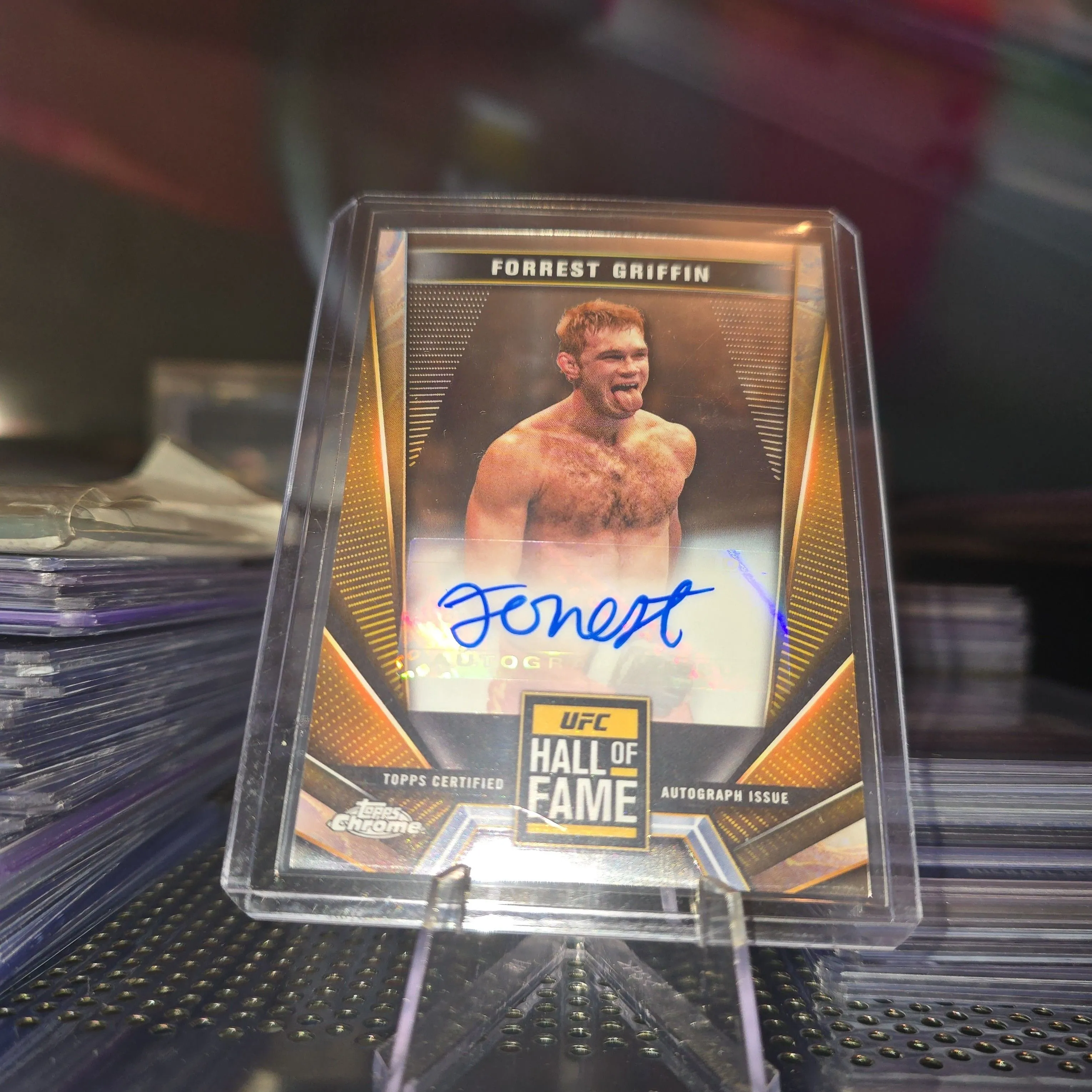 Product image for 2024 Topps Chrome UFC - Hall of Fame Autographs Refractor #HFA-FGR Forrest Griffin