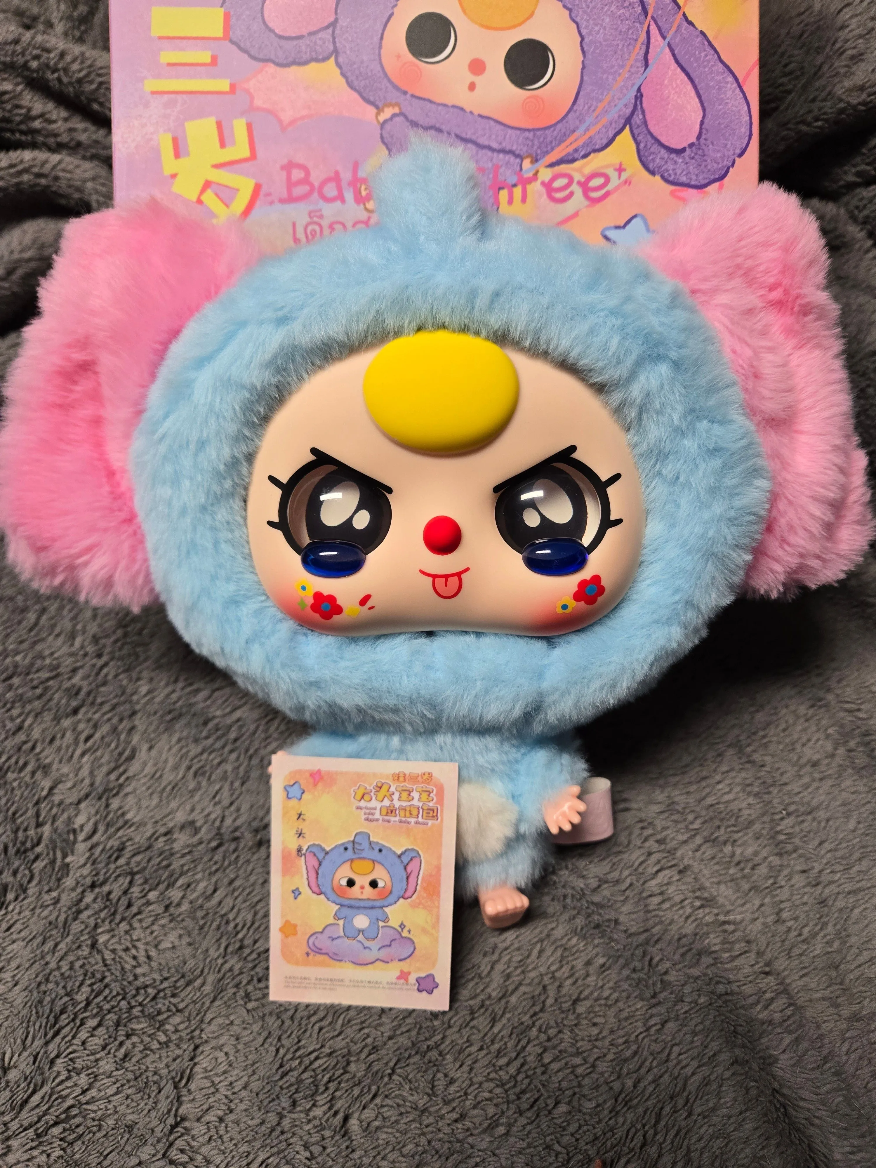 Product image for Baby Three Big Head Zipper Bag - CONFIRMED Elephant 