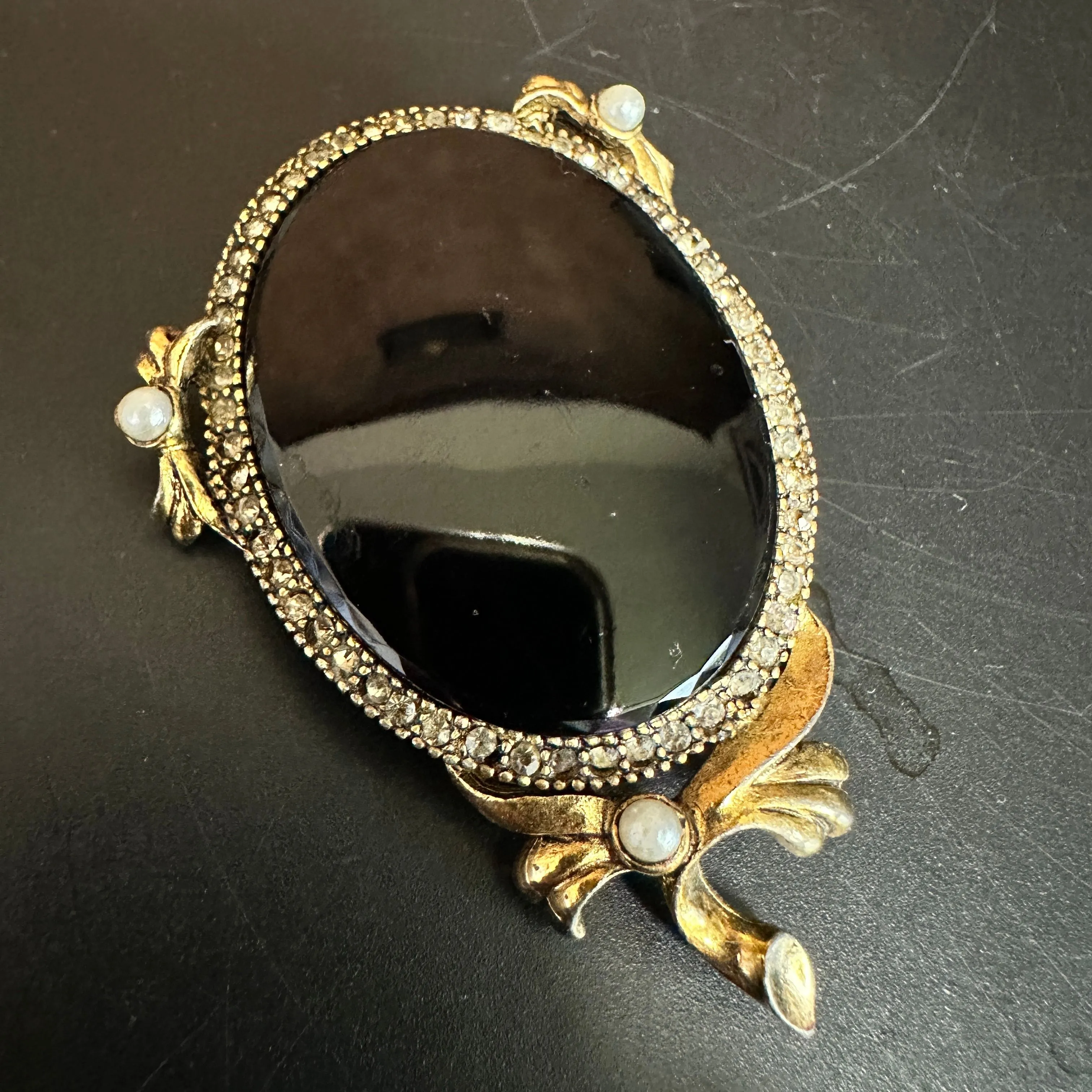 Product image for Pauline Rader Obsidian Brooch